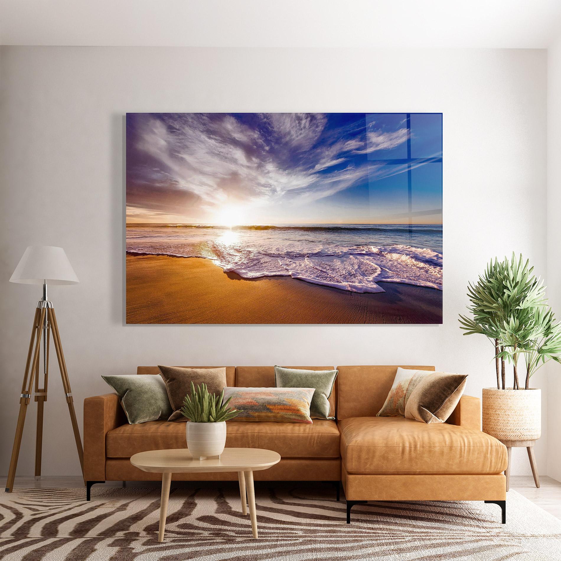 Üvegkép Beach Sunrise mockup 7