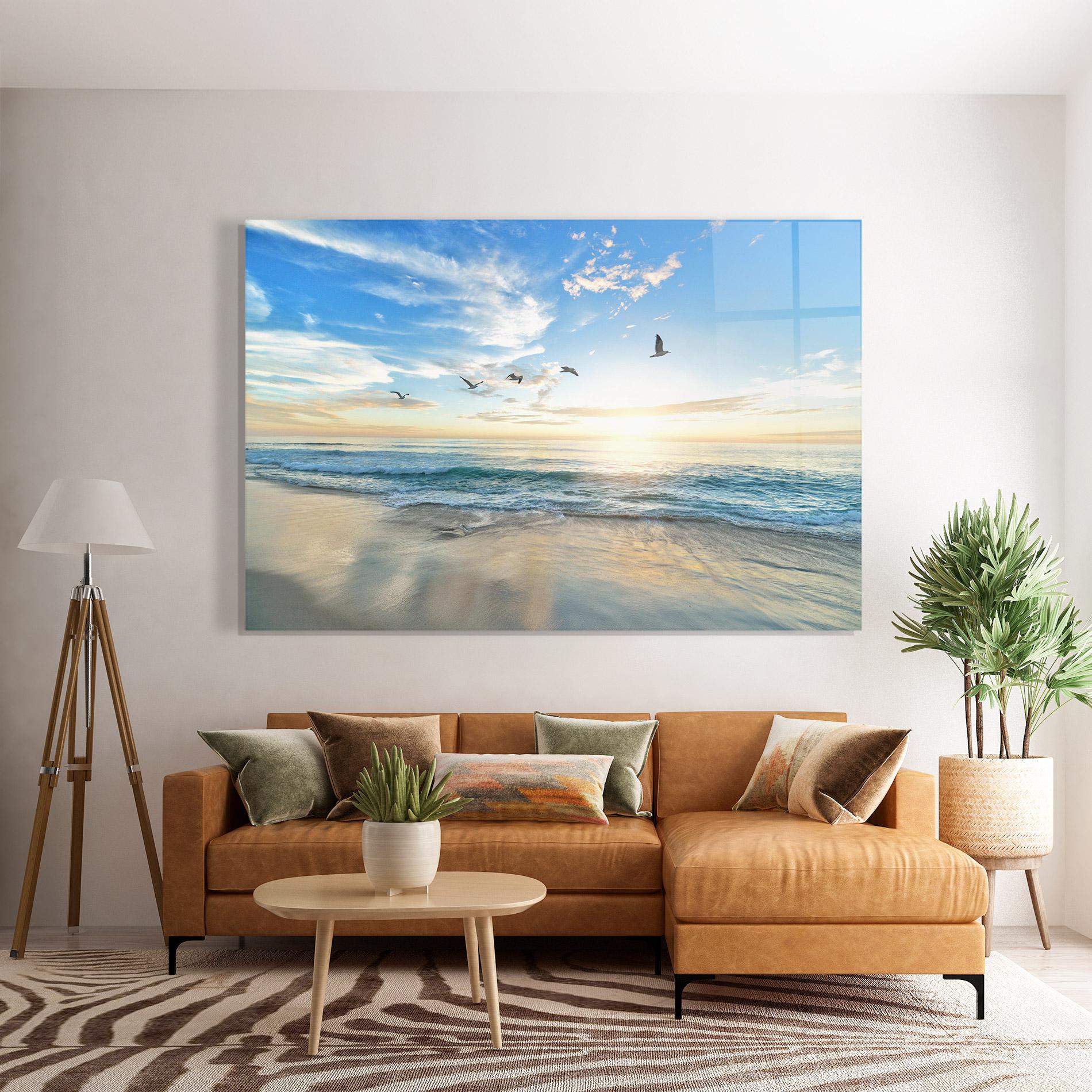 Üvegkép Beautiful Beach mockup 7