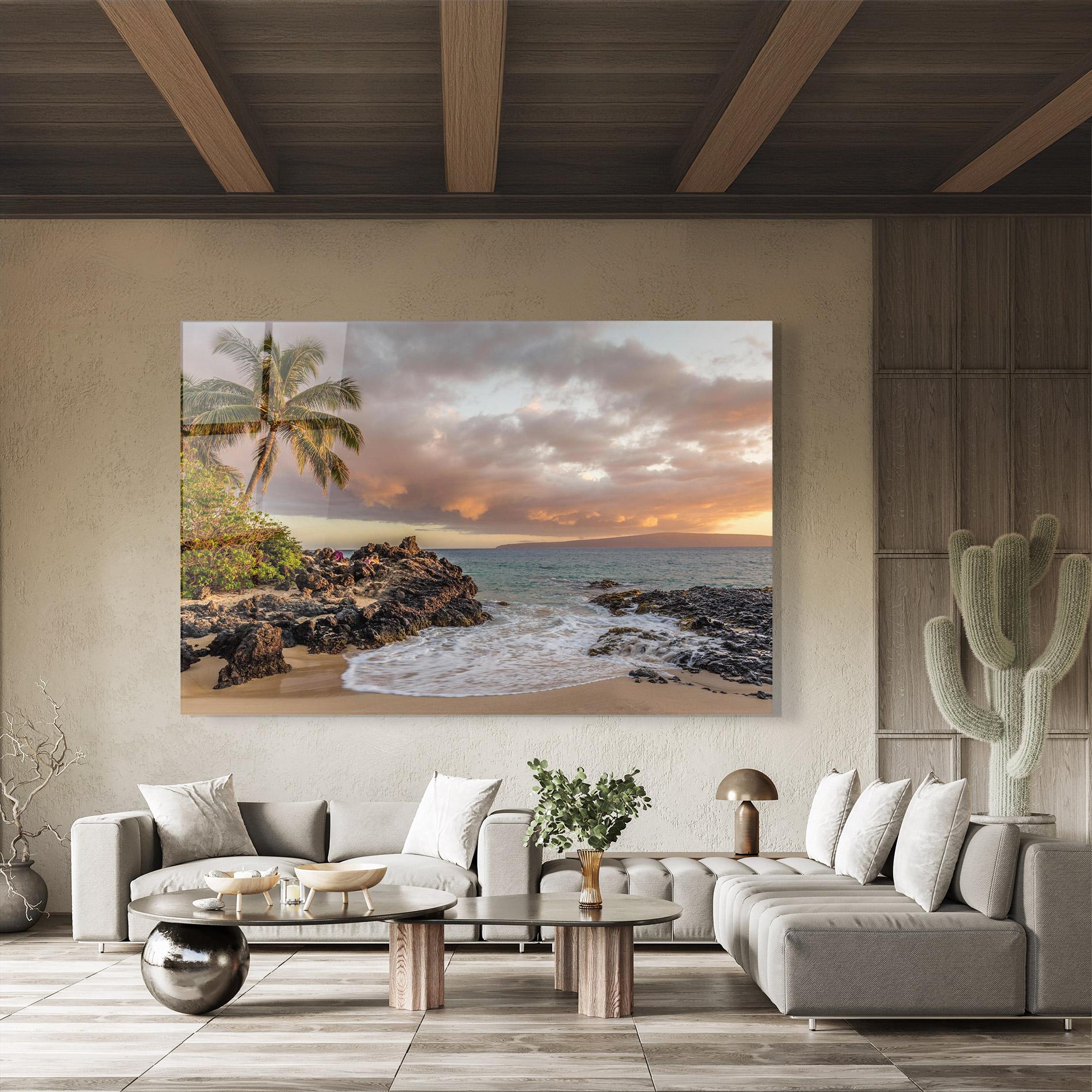 Üvegkép Beautiful Beach Landscape mockup 8