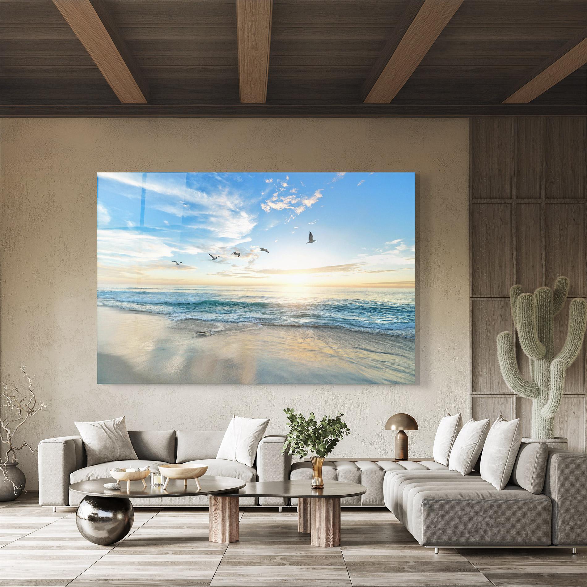 Üvegkép Beautiful Beach mockup 8