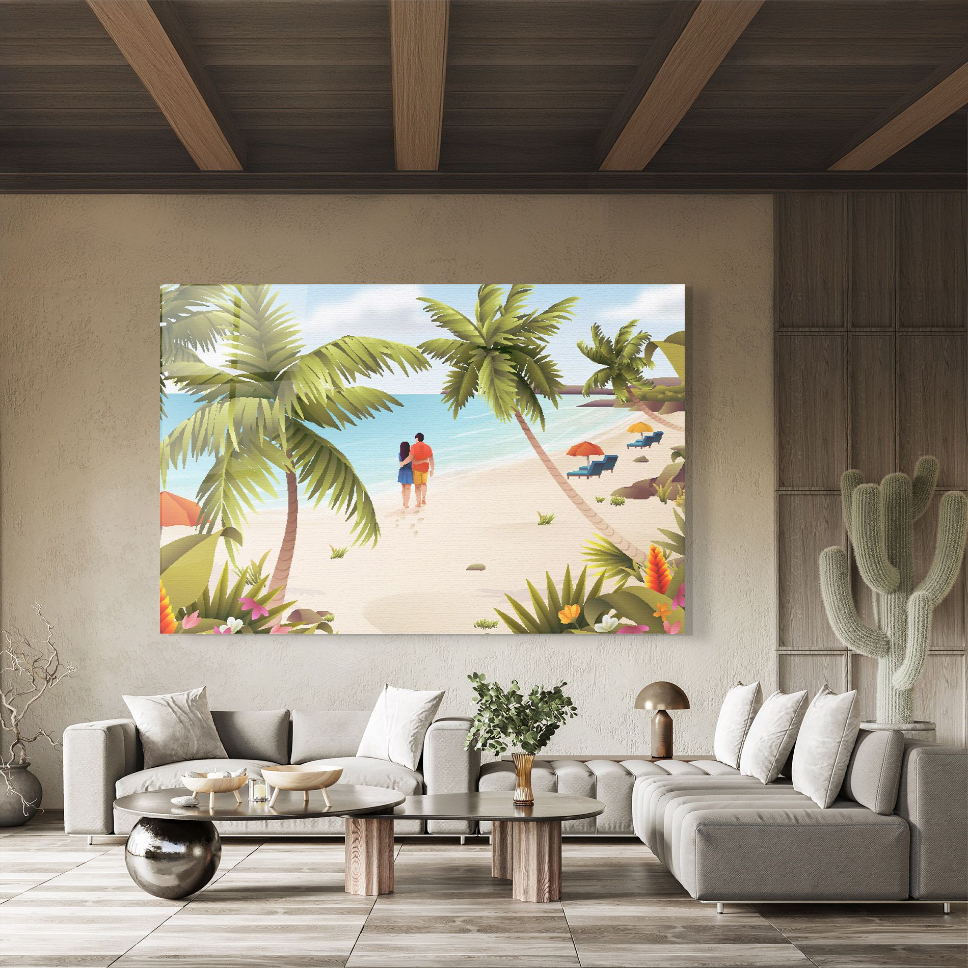 Couple Beach mockup 8