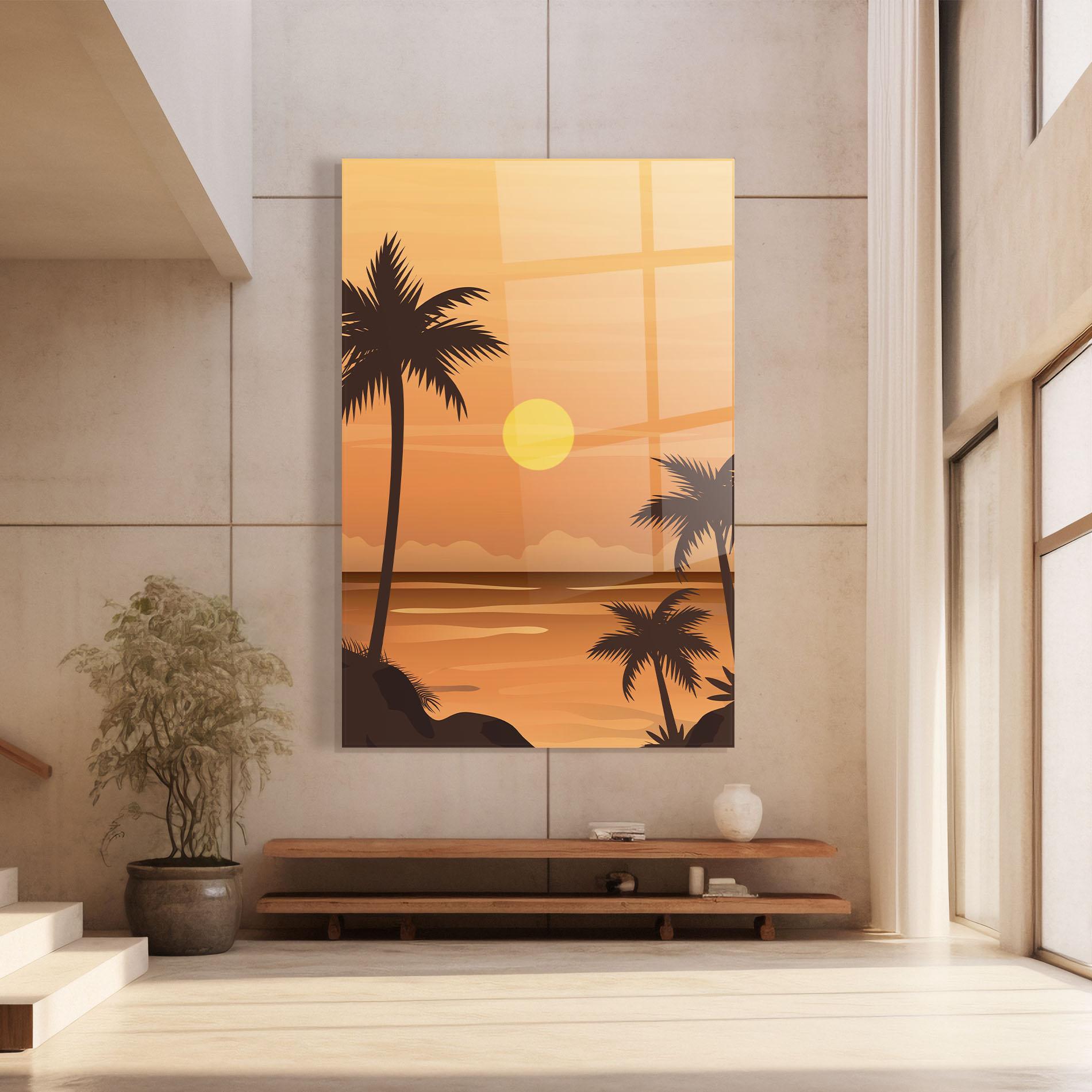 Üvegkép Sunset Beach 01 mockup 8