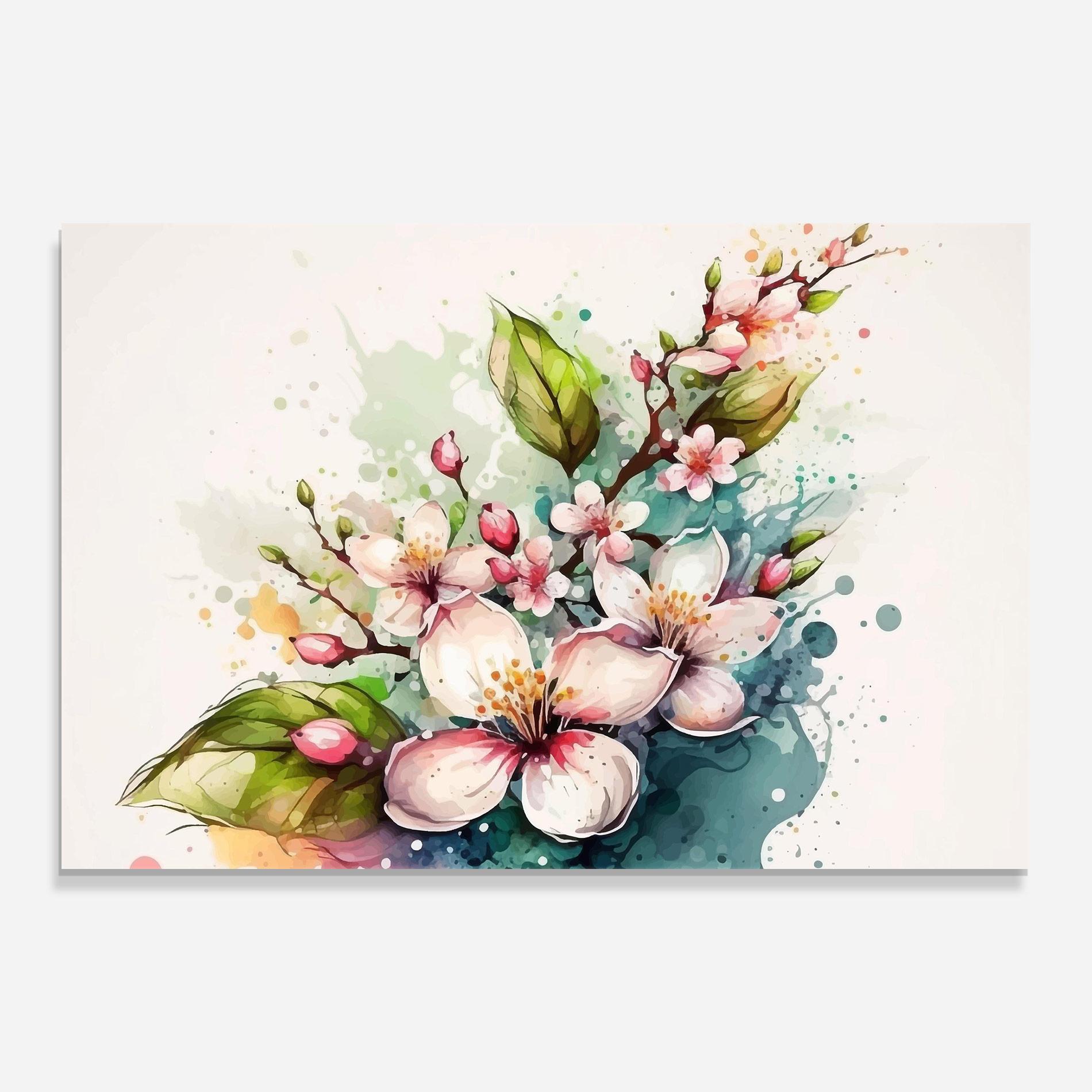 Üvegkép Cream Pink Spring mockup 0