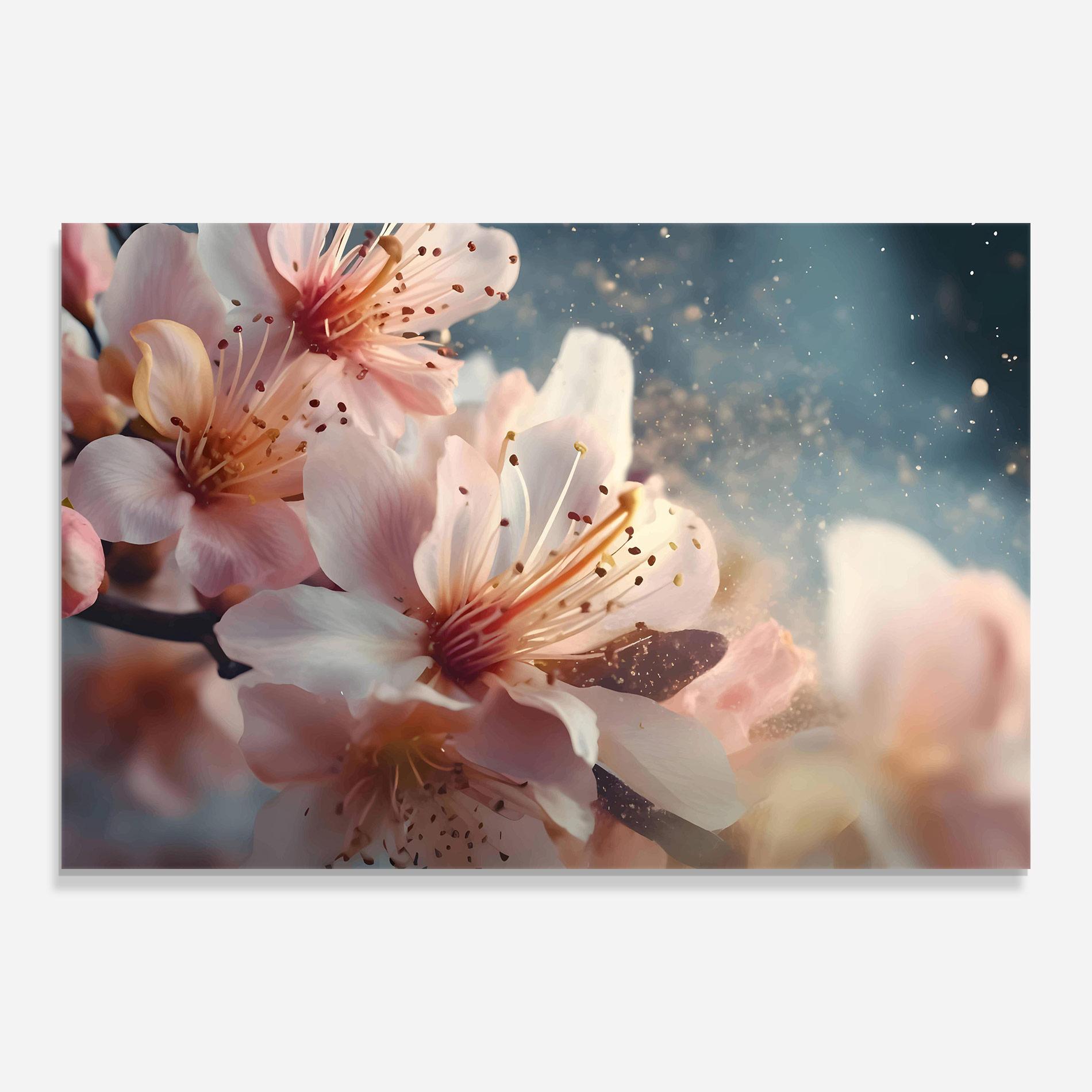 Üvegkép Flower Spring Art mockup 0