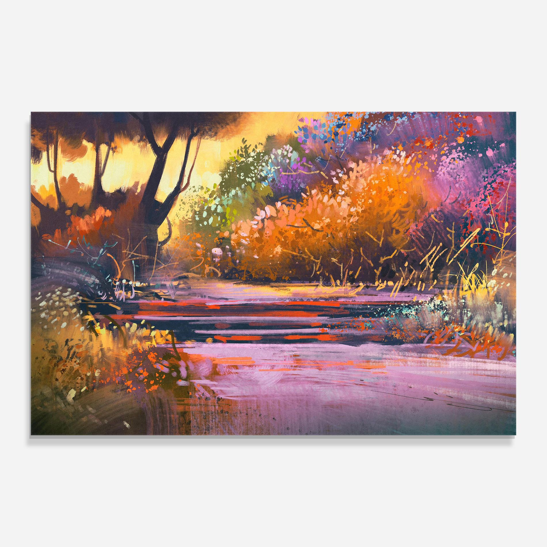 Landscape Colorful Trees mockup 0