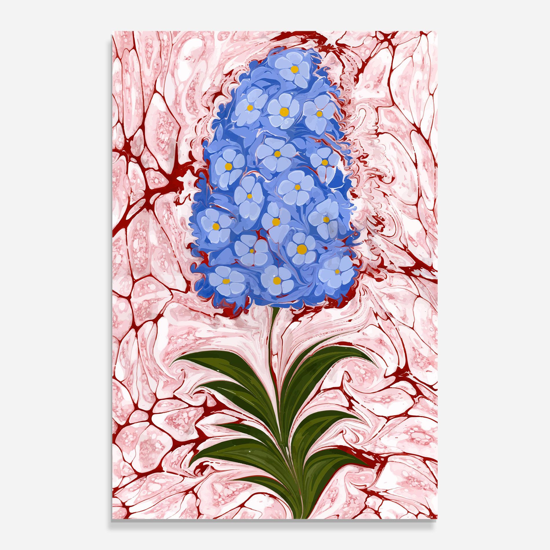 Blue Spring Flower mockup 0