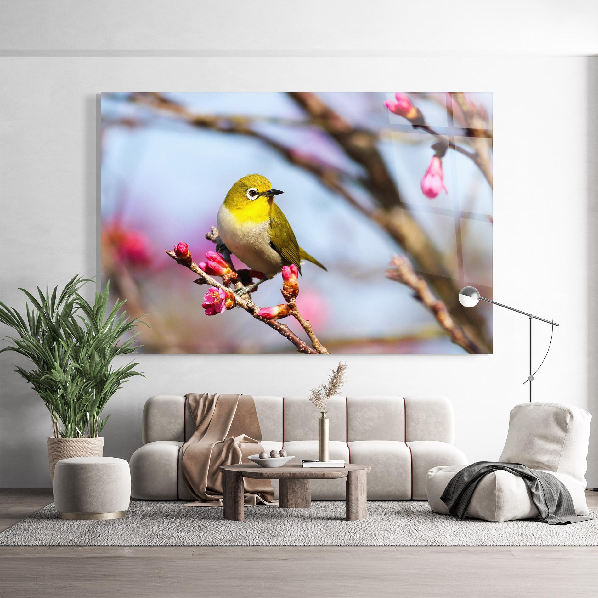 Üvegkép Cute Pink Flower Buds mockup 9