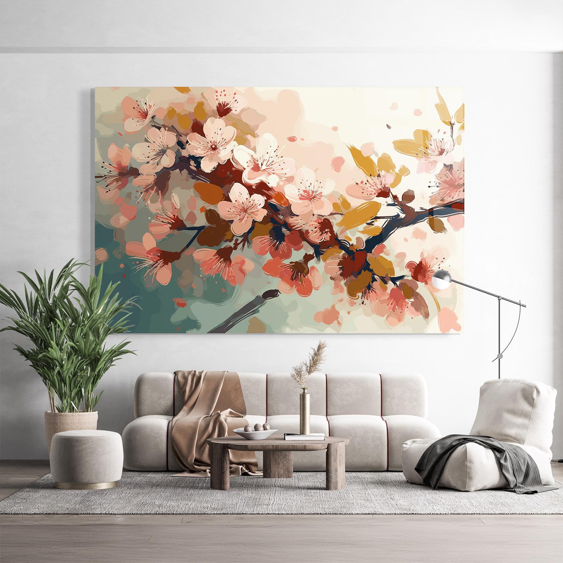 Üvegkép Cute Spring Flower mockup 9