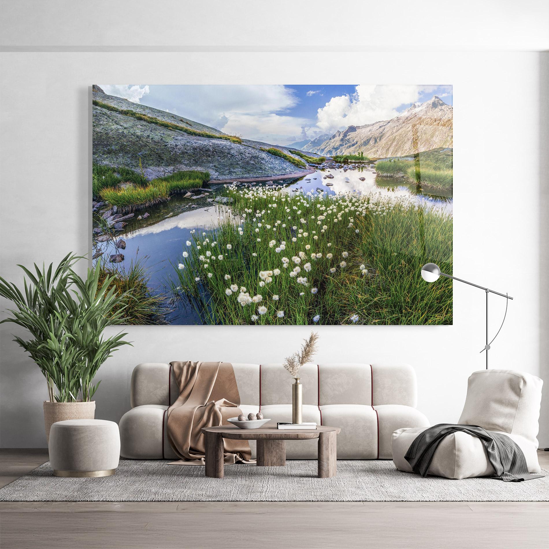 Üvegkép Lake Spring View mockup 9