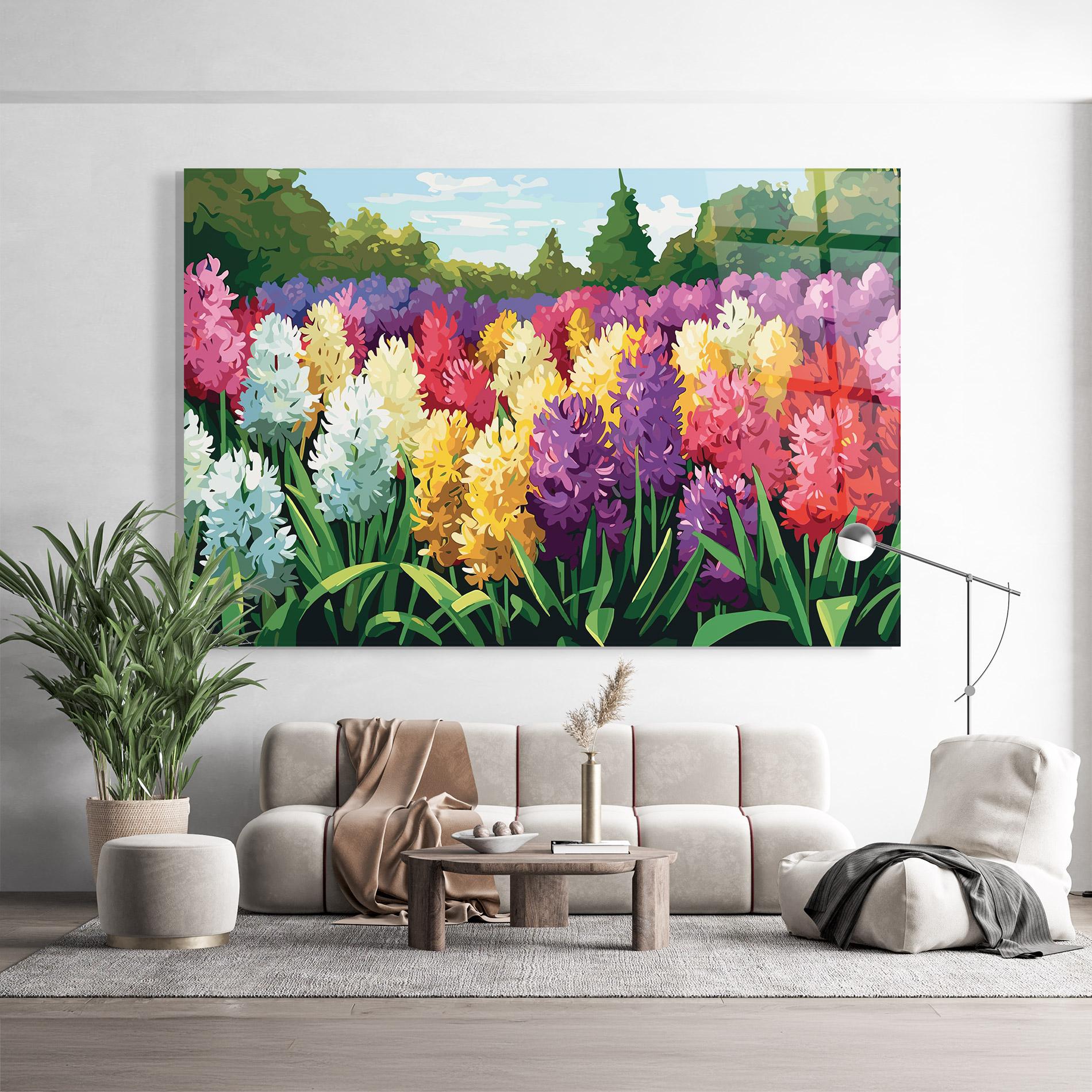 Üvegkép Pretty Colorful Spring mockup 9