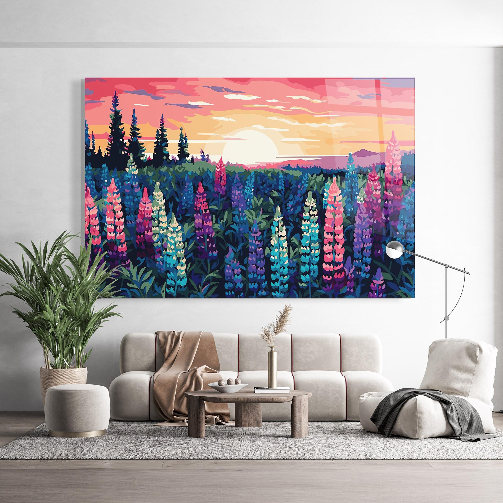 Üvegkép Spring Sunset mockup 9