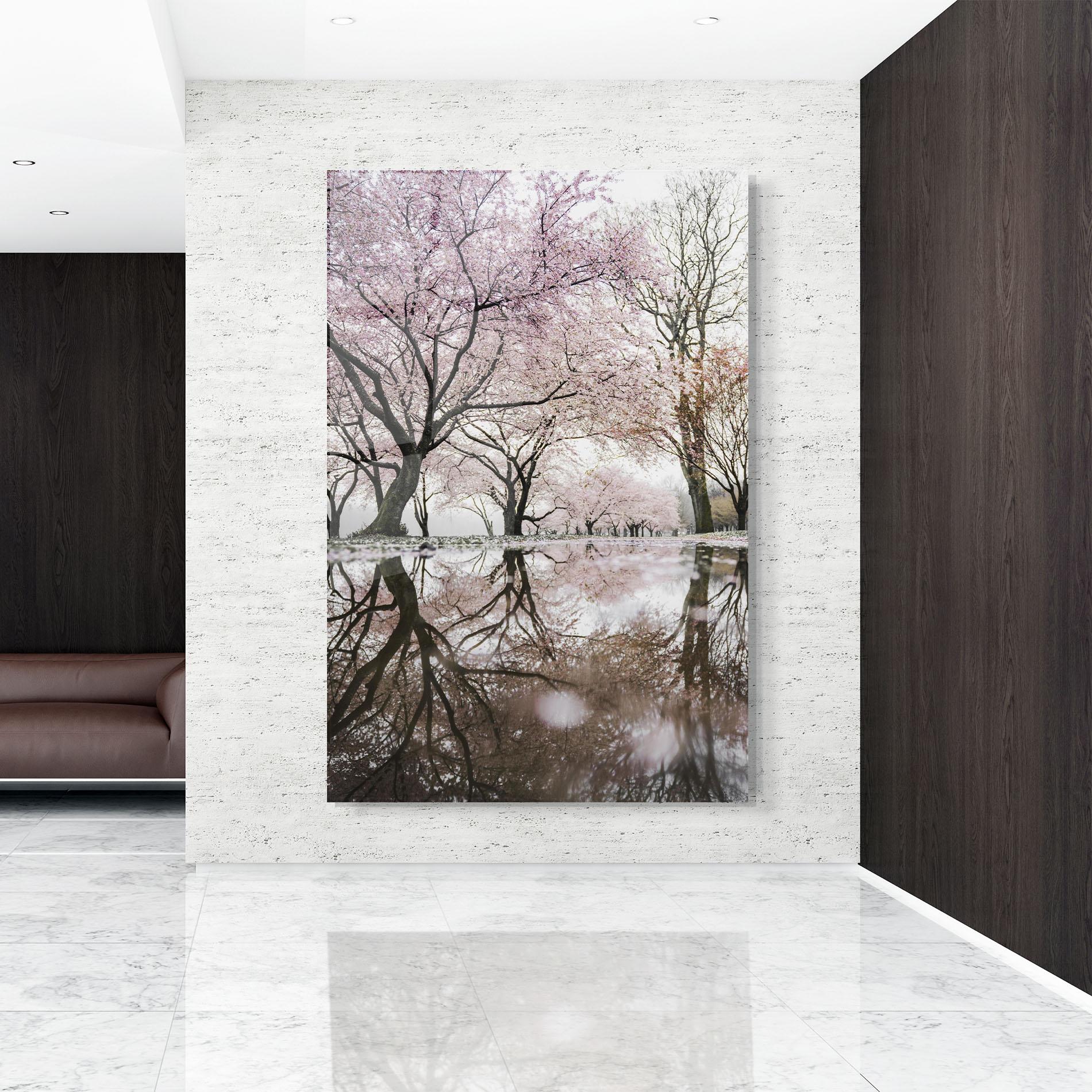 Üvegkép Pretty Pink Spring Tree mockup 9