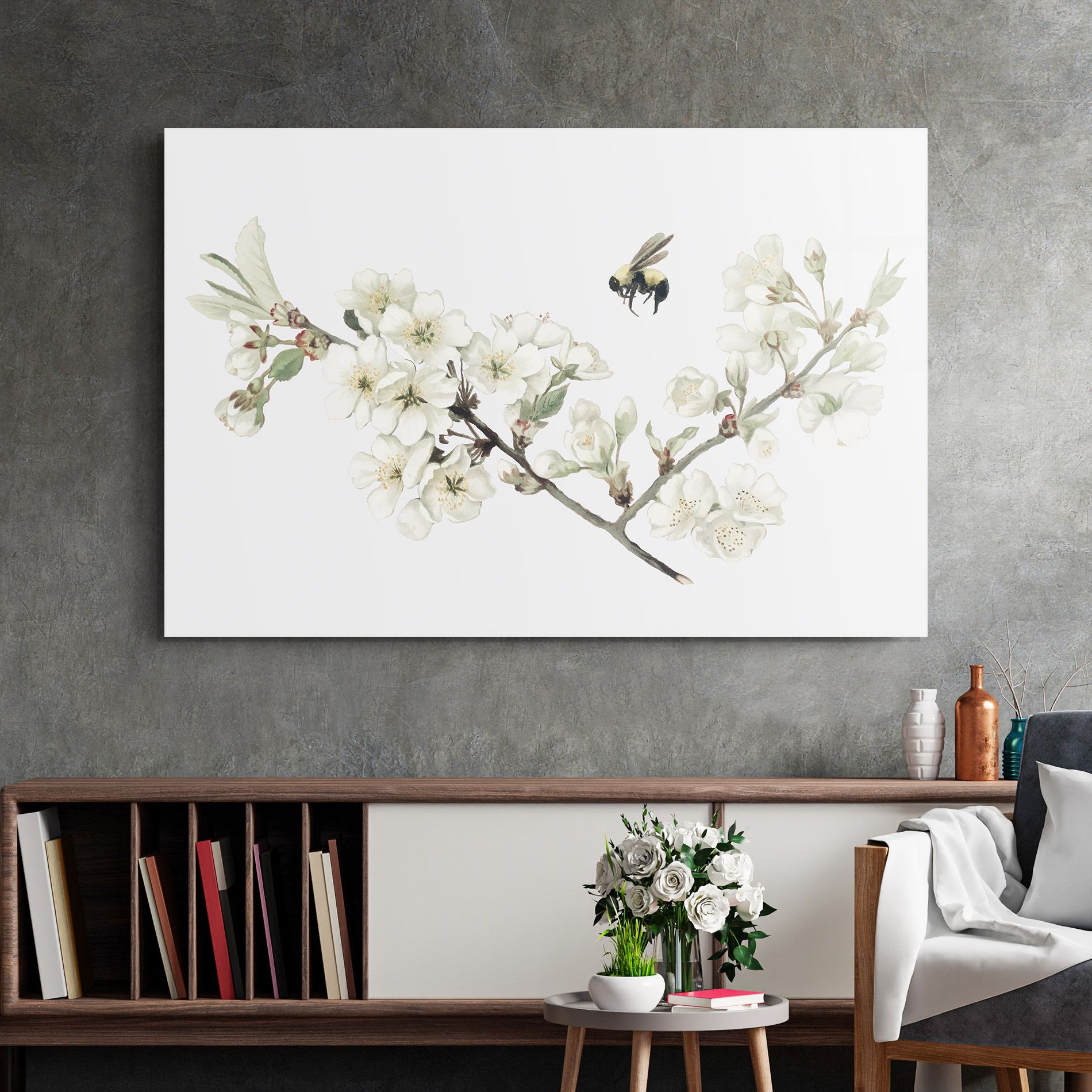 Bee Spring Flower mockup 2