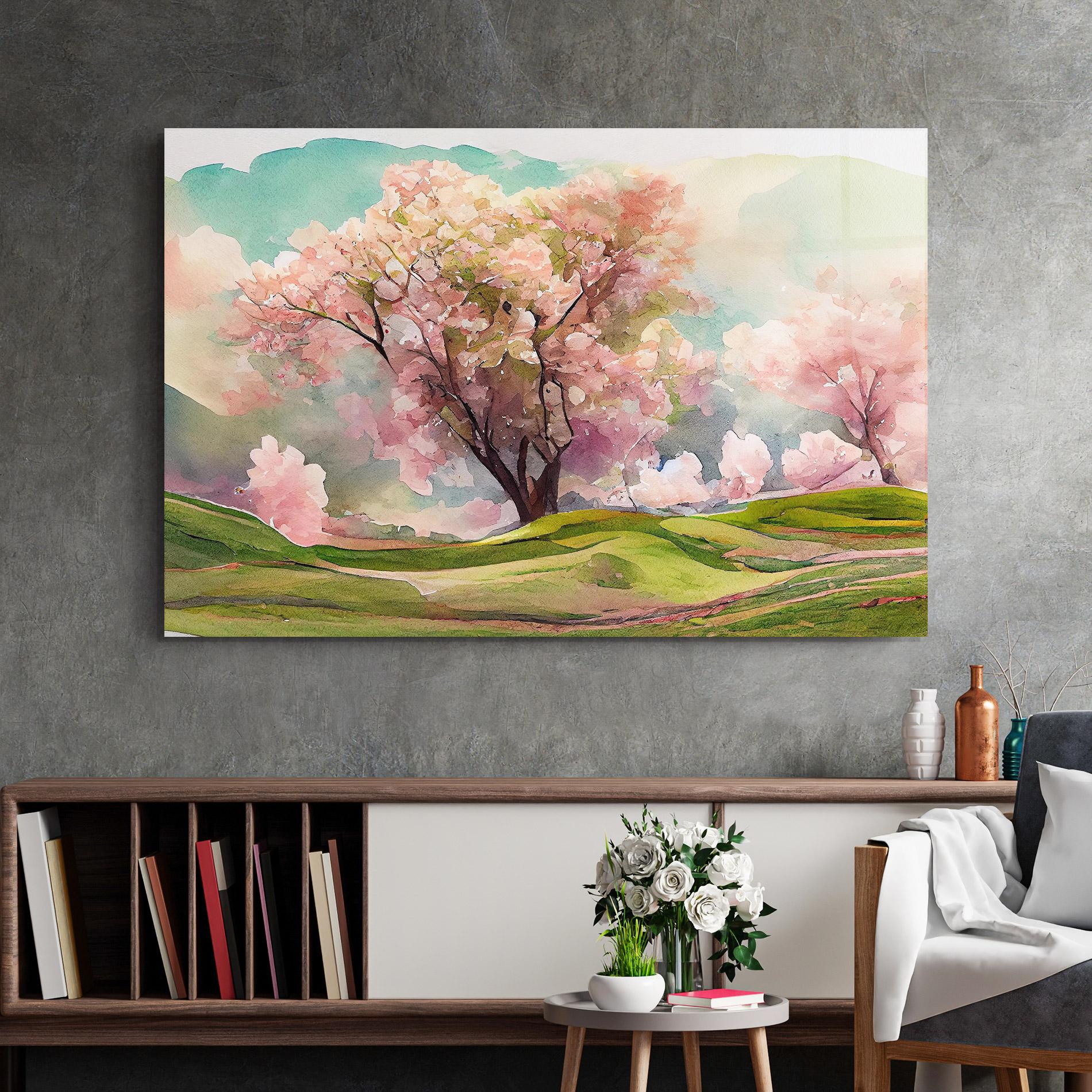 Üvegkép Big Spring Trees mockup 2