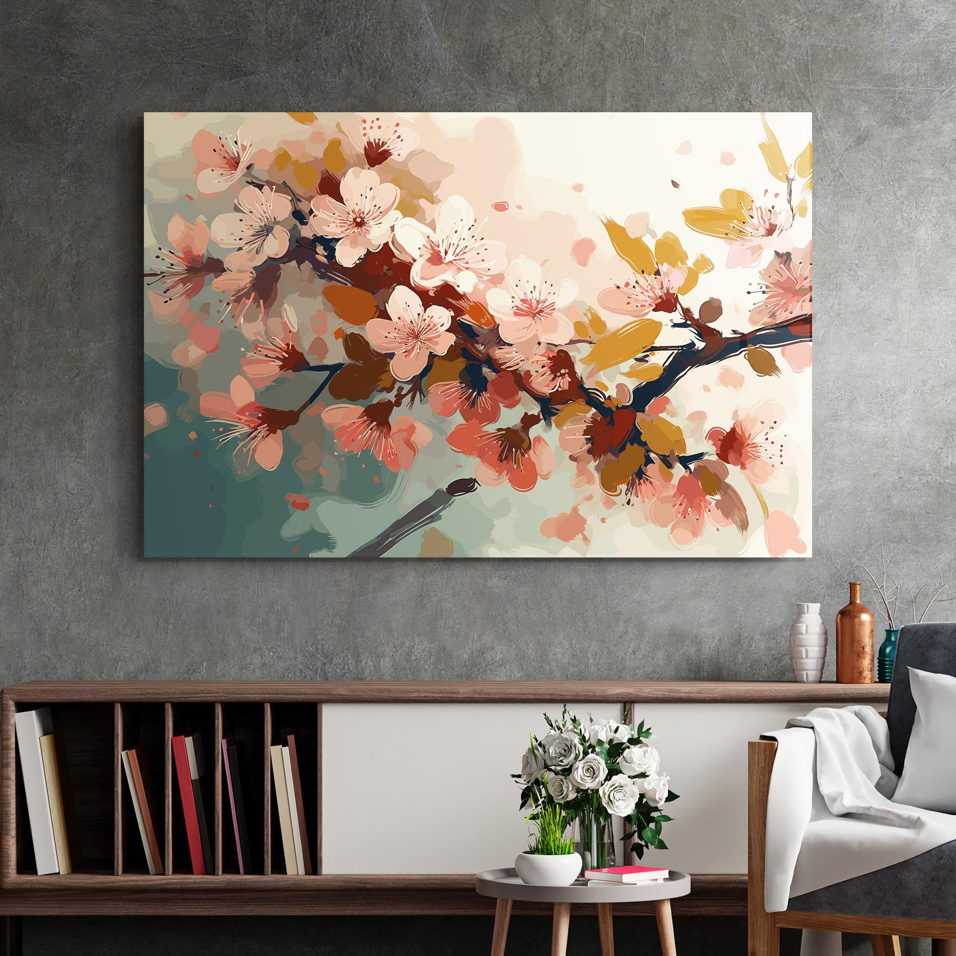 Üvegkép Cute Spring Flower mockup 2