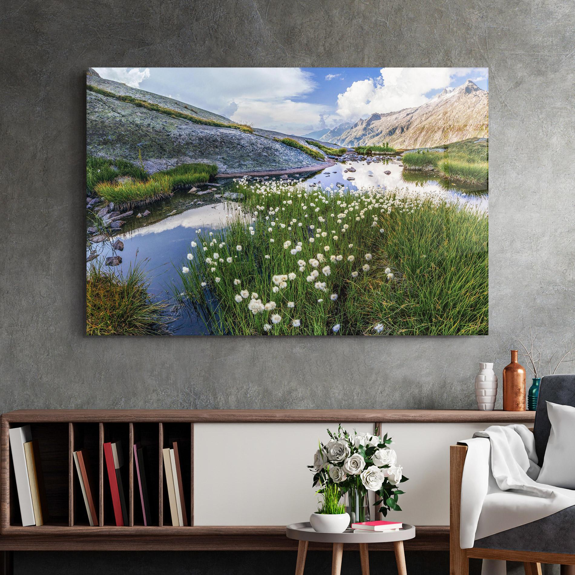 Üvegkép Lake Spring View mockup 2