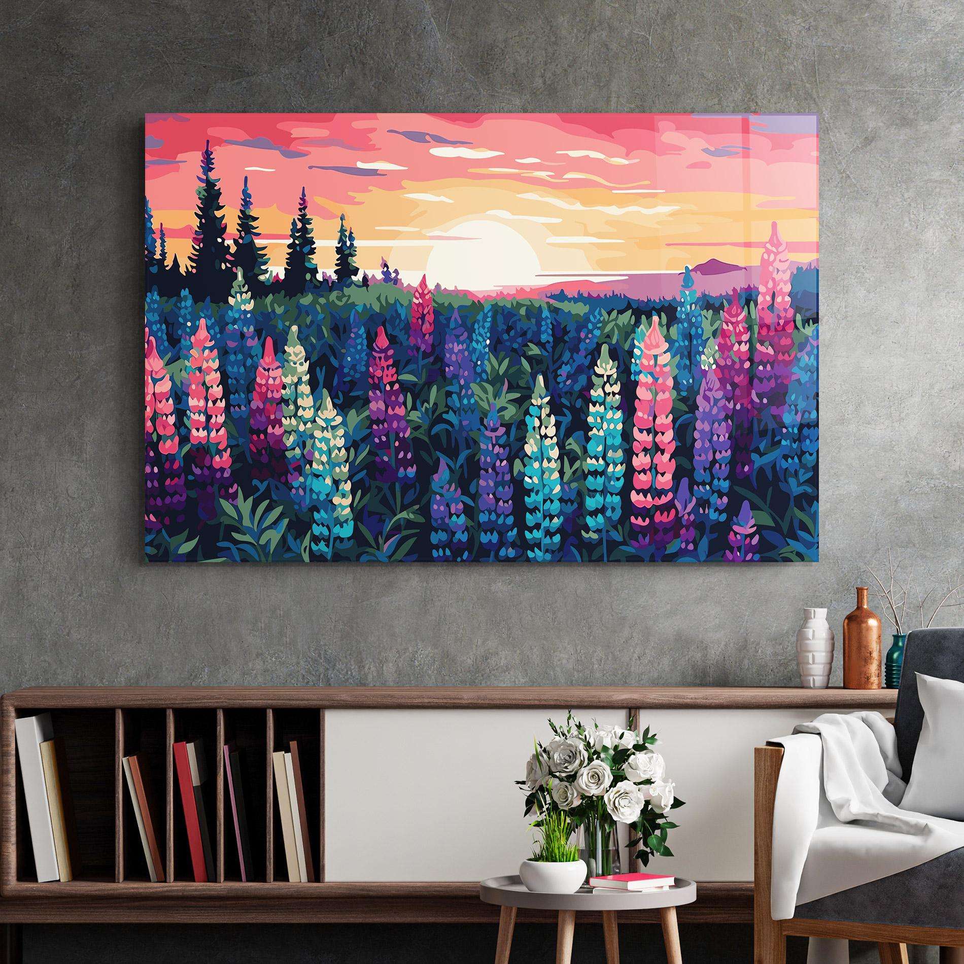 Üvegkép Spring Sunset mockup 2