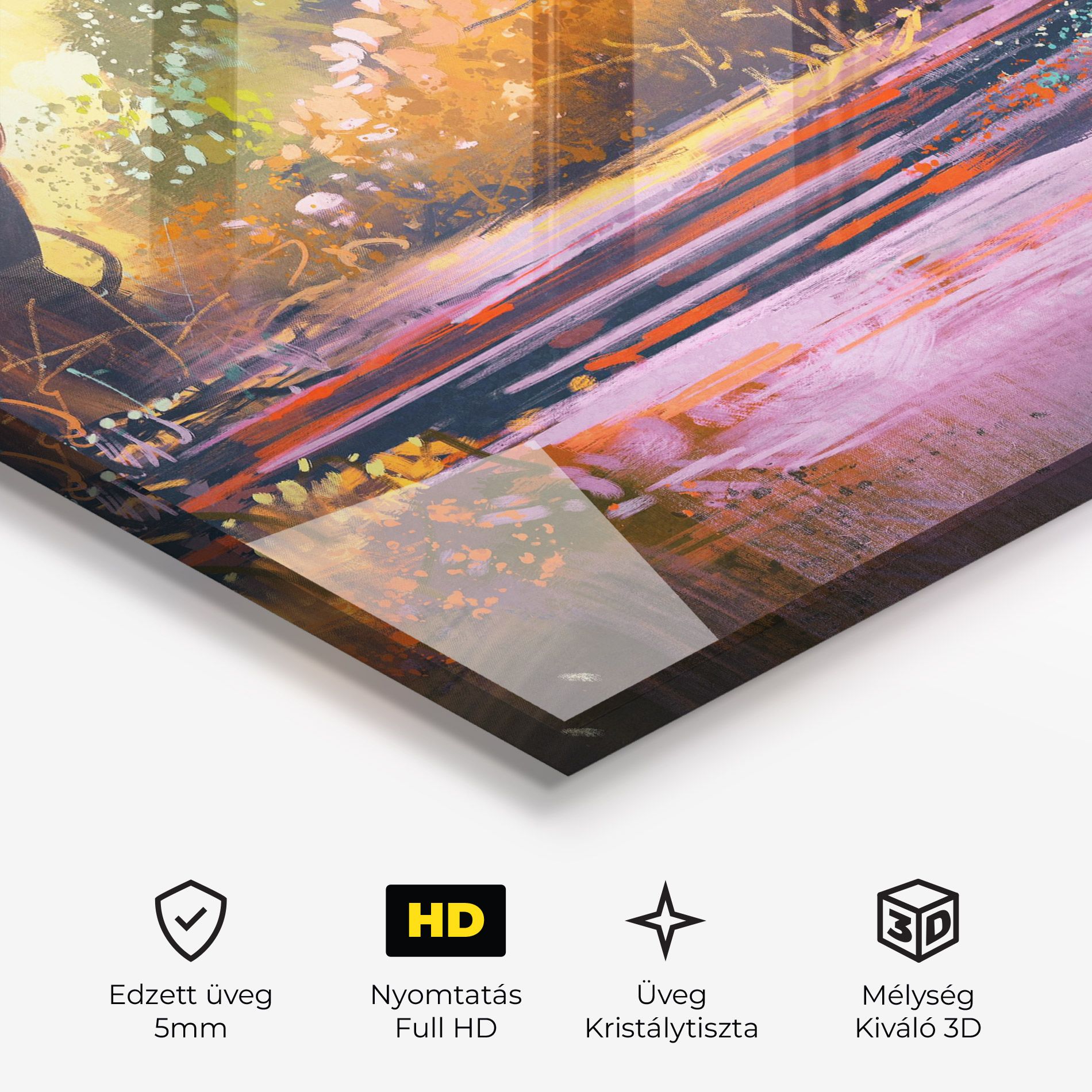 Landscape Colorful Trees mockup 3