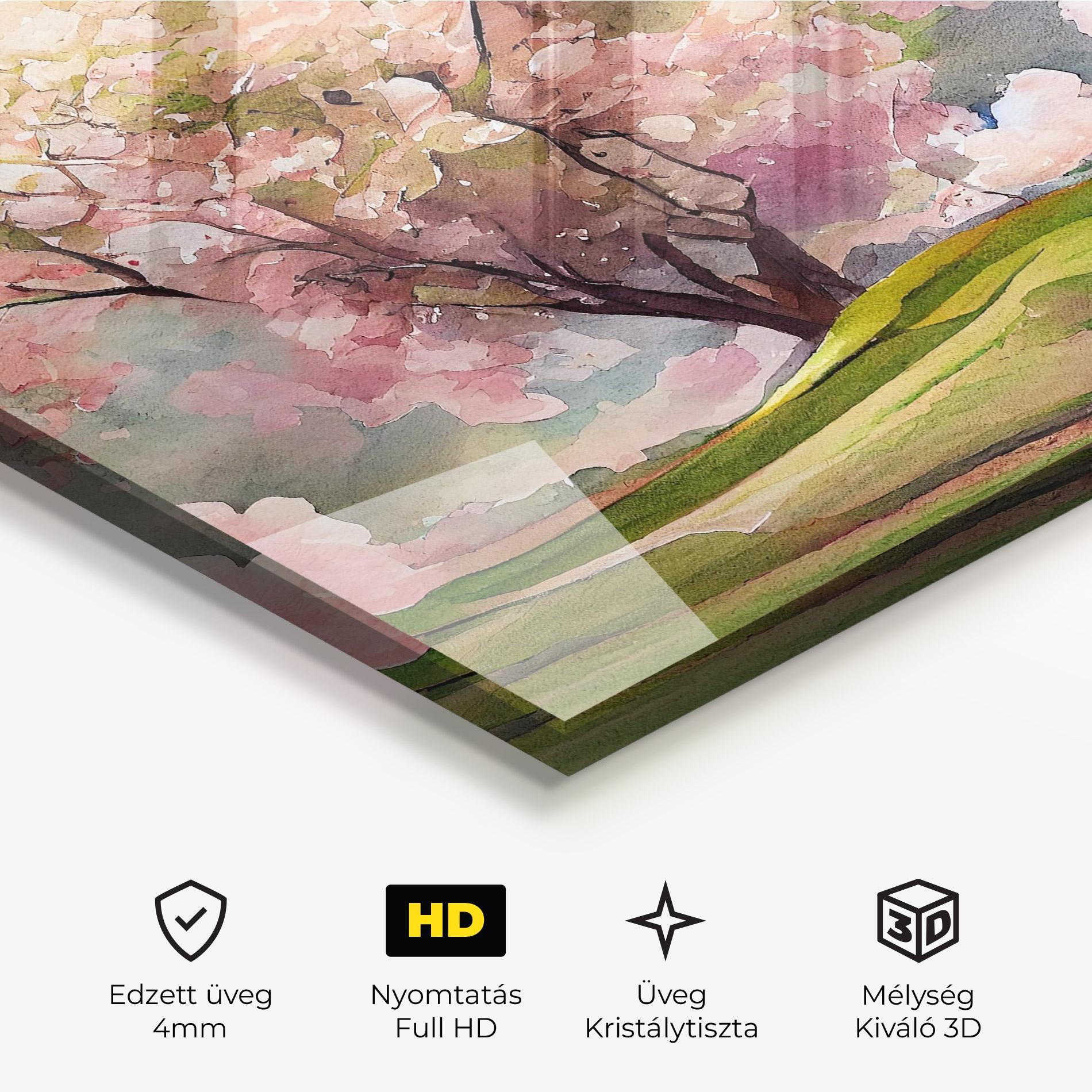 Üvegkép Big Spring Trees mockup 3