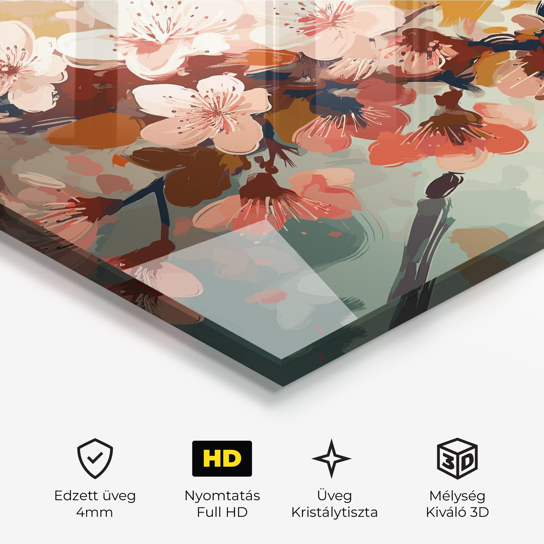 Üvegkép Cute Spring Flower mockup 3