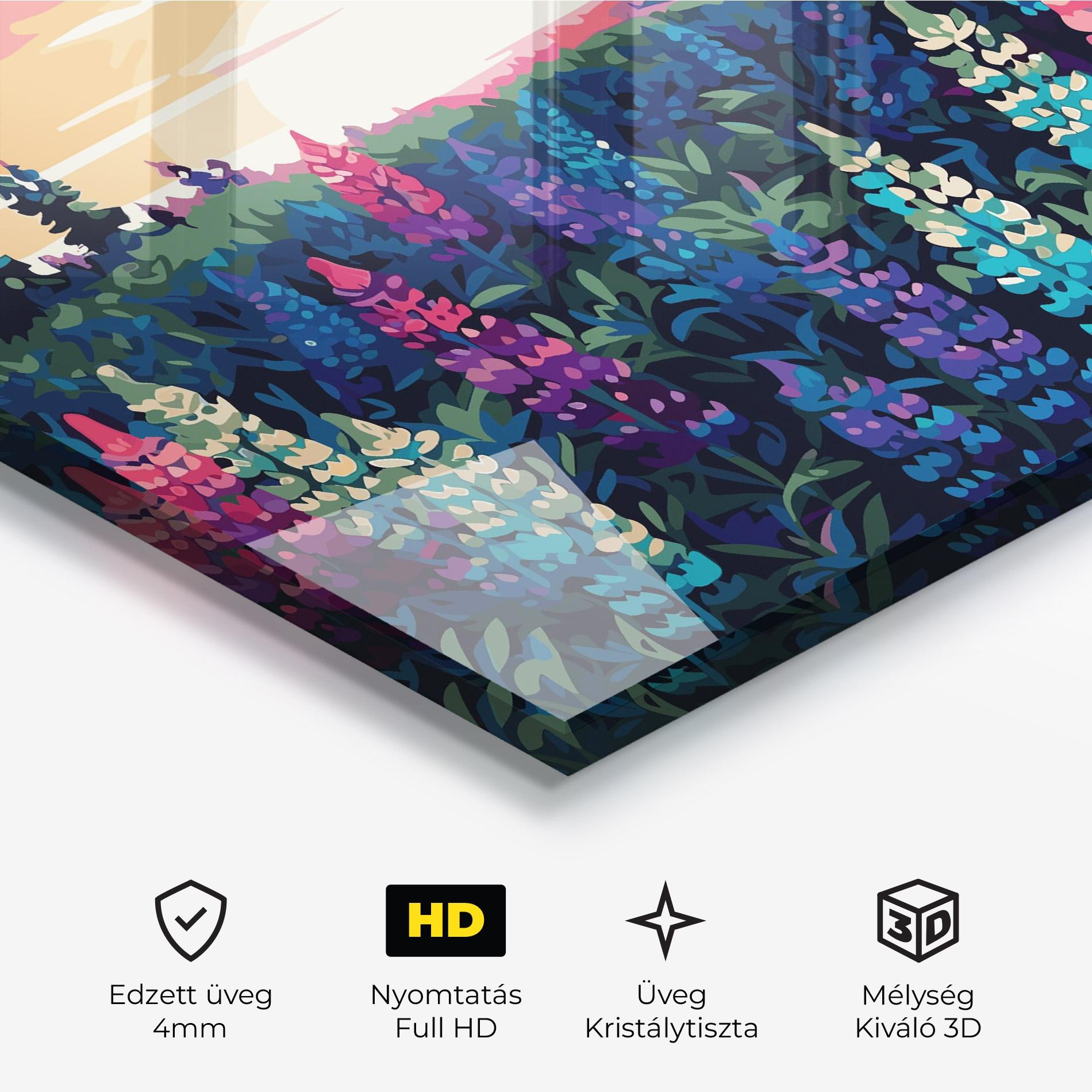 Üvegkép Spring Sunset mockup 3