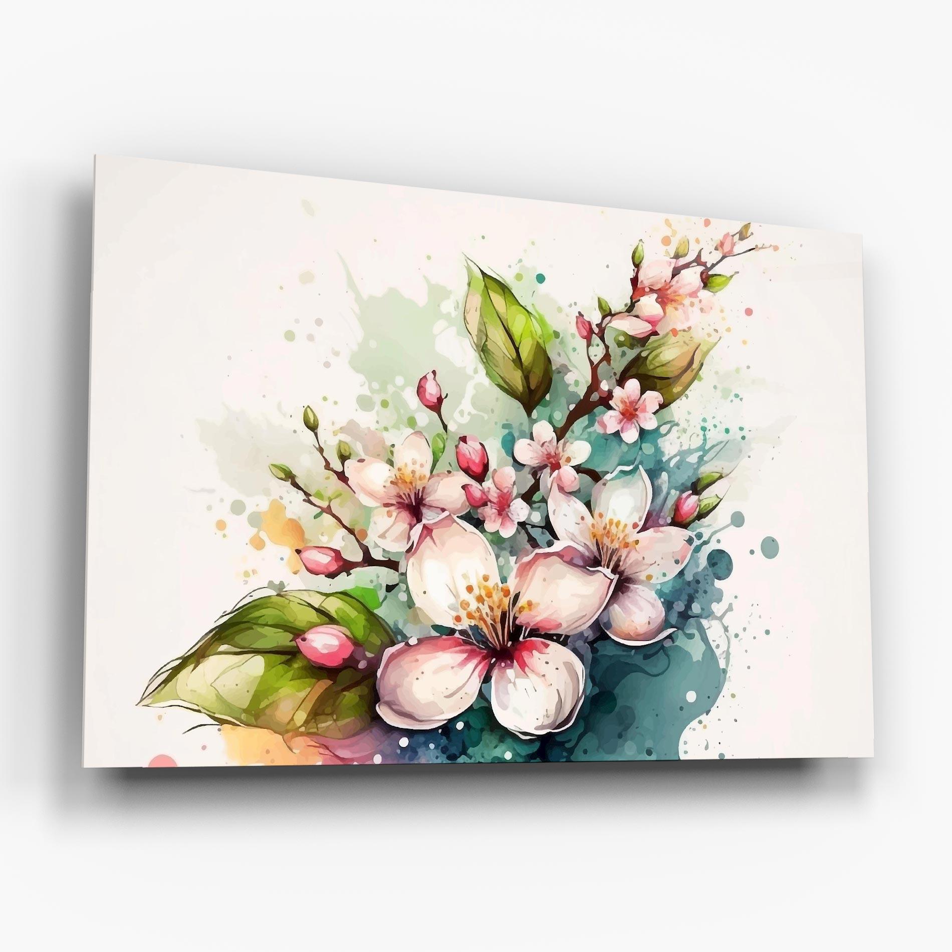 Üvegkép Cream Pink Spring mockup 6