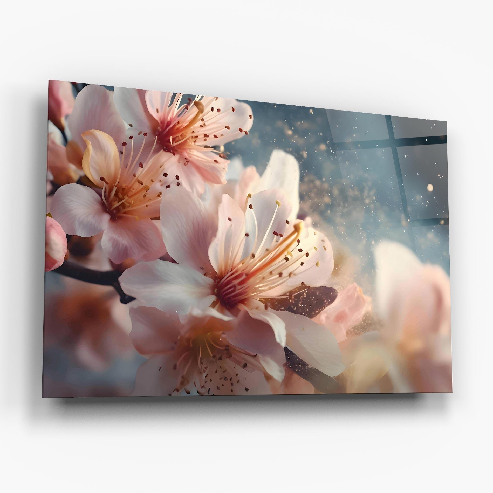 Üvegkép Flower Spring Art mockup 6
