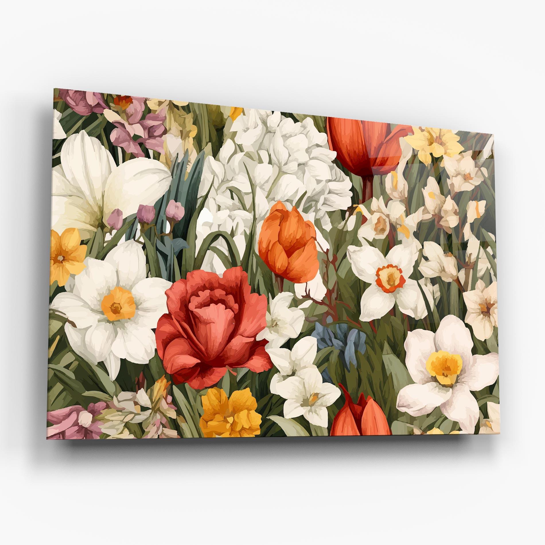 Üvegkép Orange Red Spring mockup 6