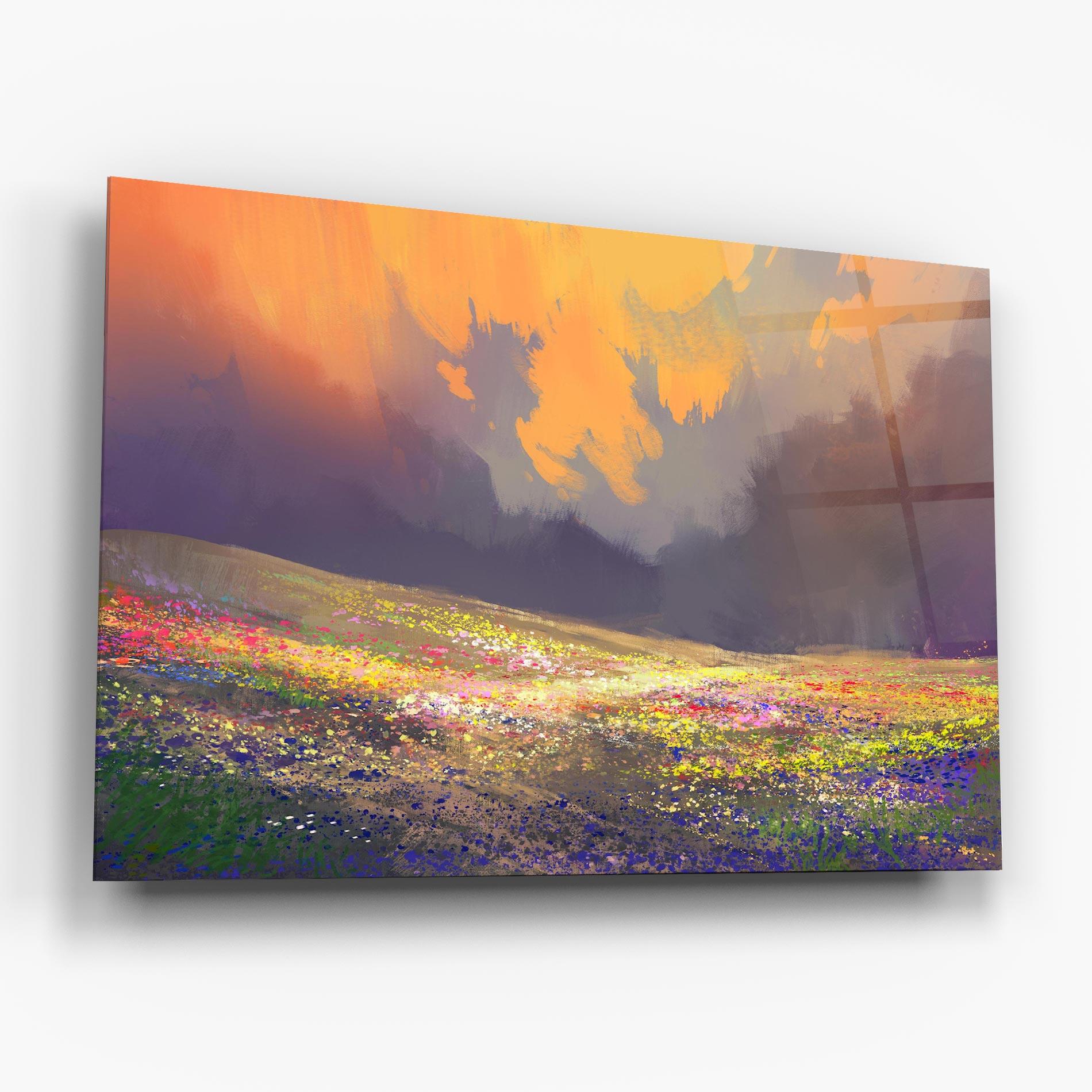 Üvegkép Pretty Spring Field mockup 6