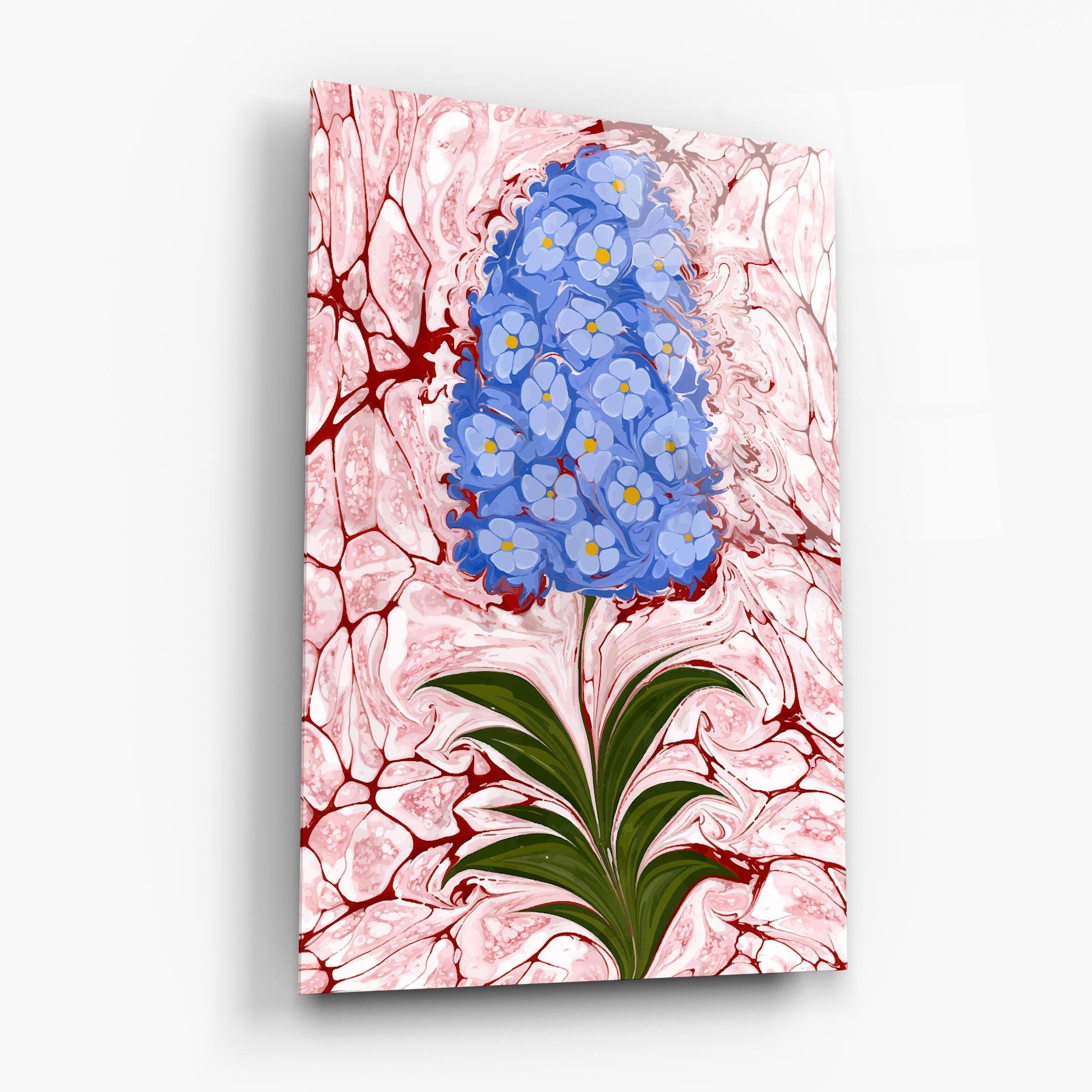 Üvegkép Blue Spring Flower mockup 6