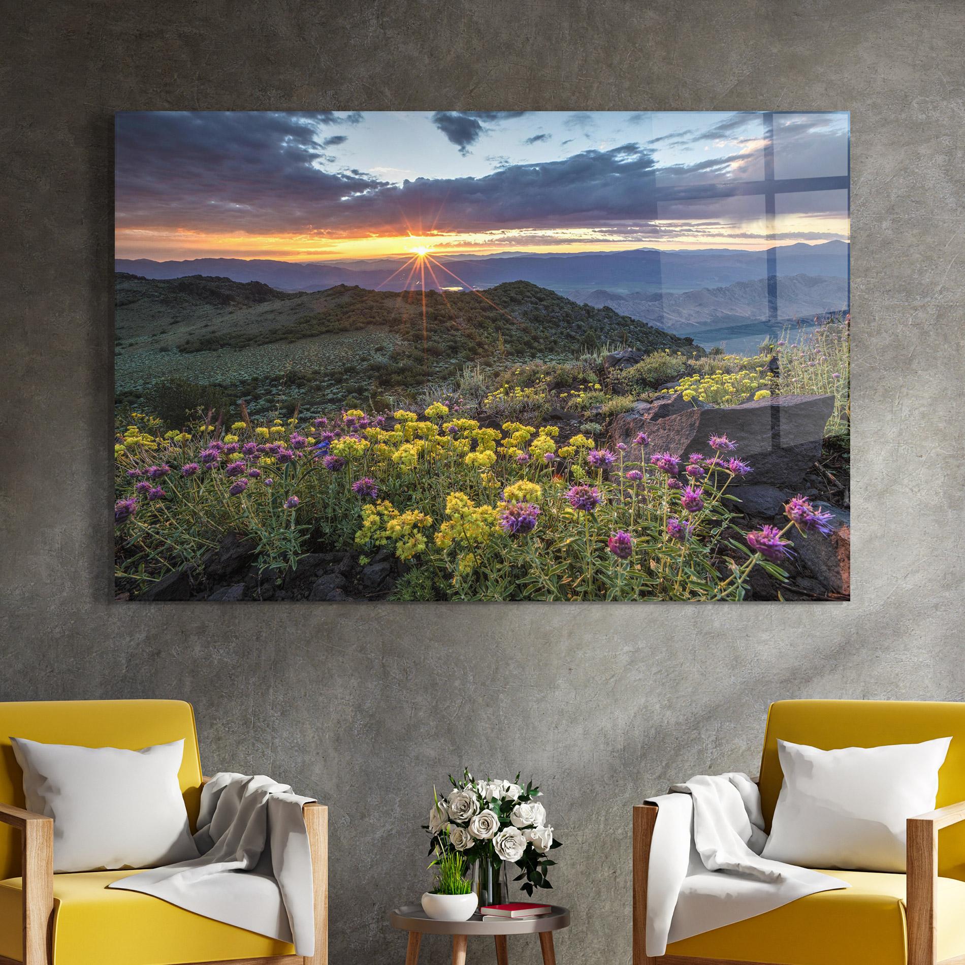 Üvegkép Beautiful Spring View mockup 4