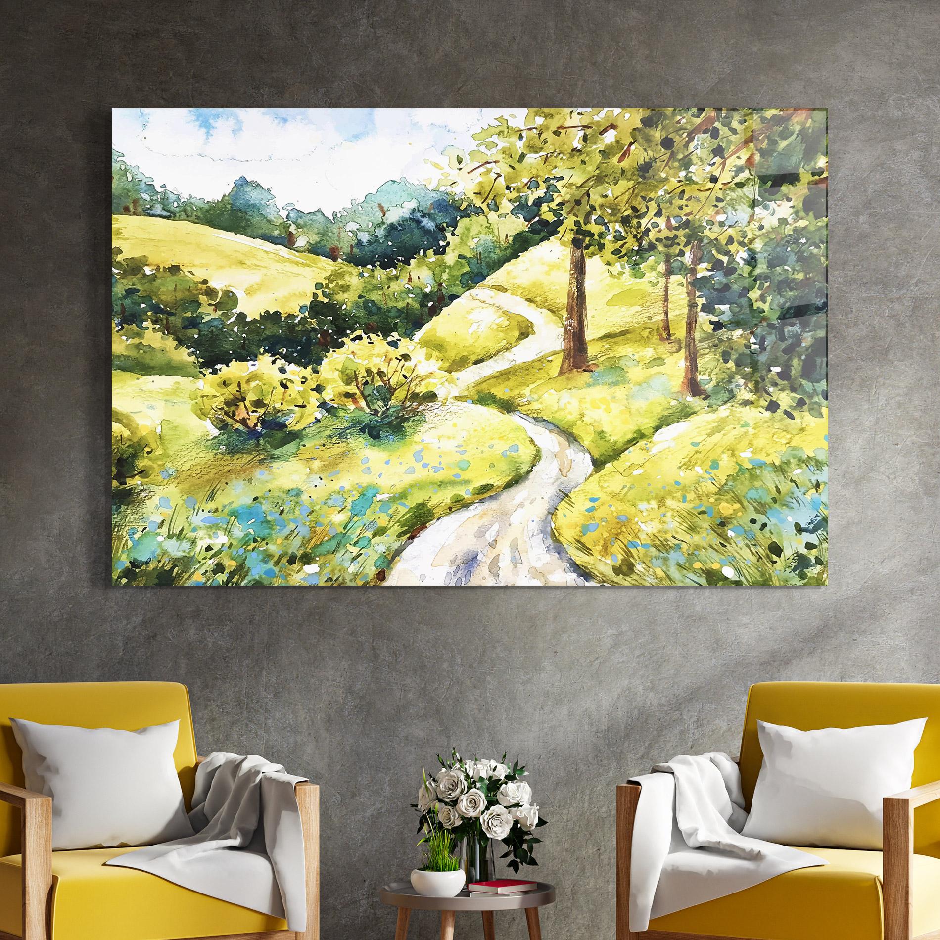 Üvegkép Fresh Spring View mockup 4