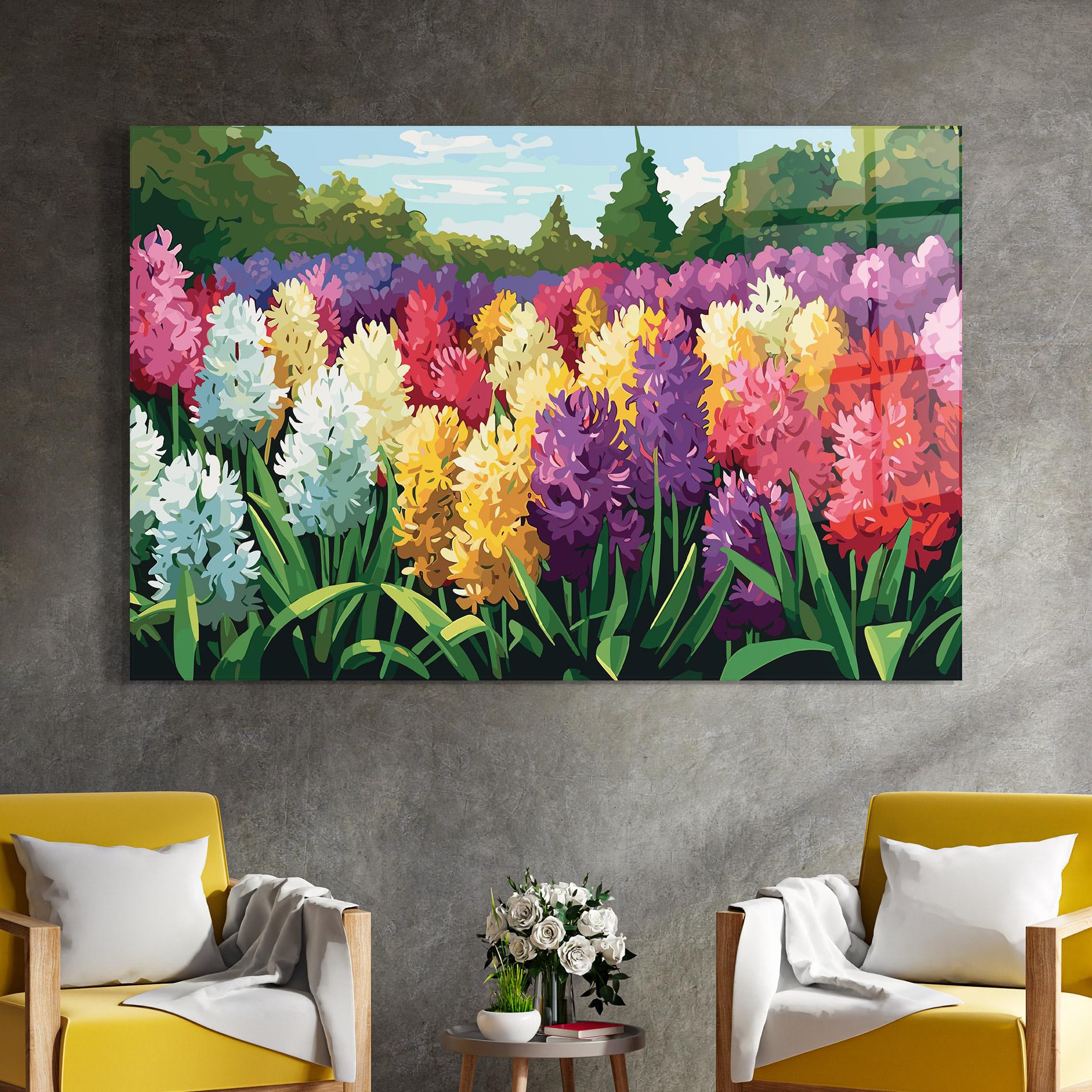 Üvegkép Pretty Colorful Spring mockup 4