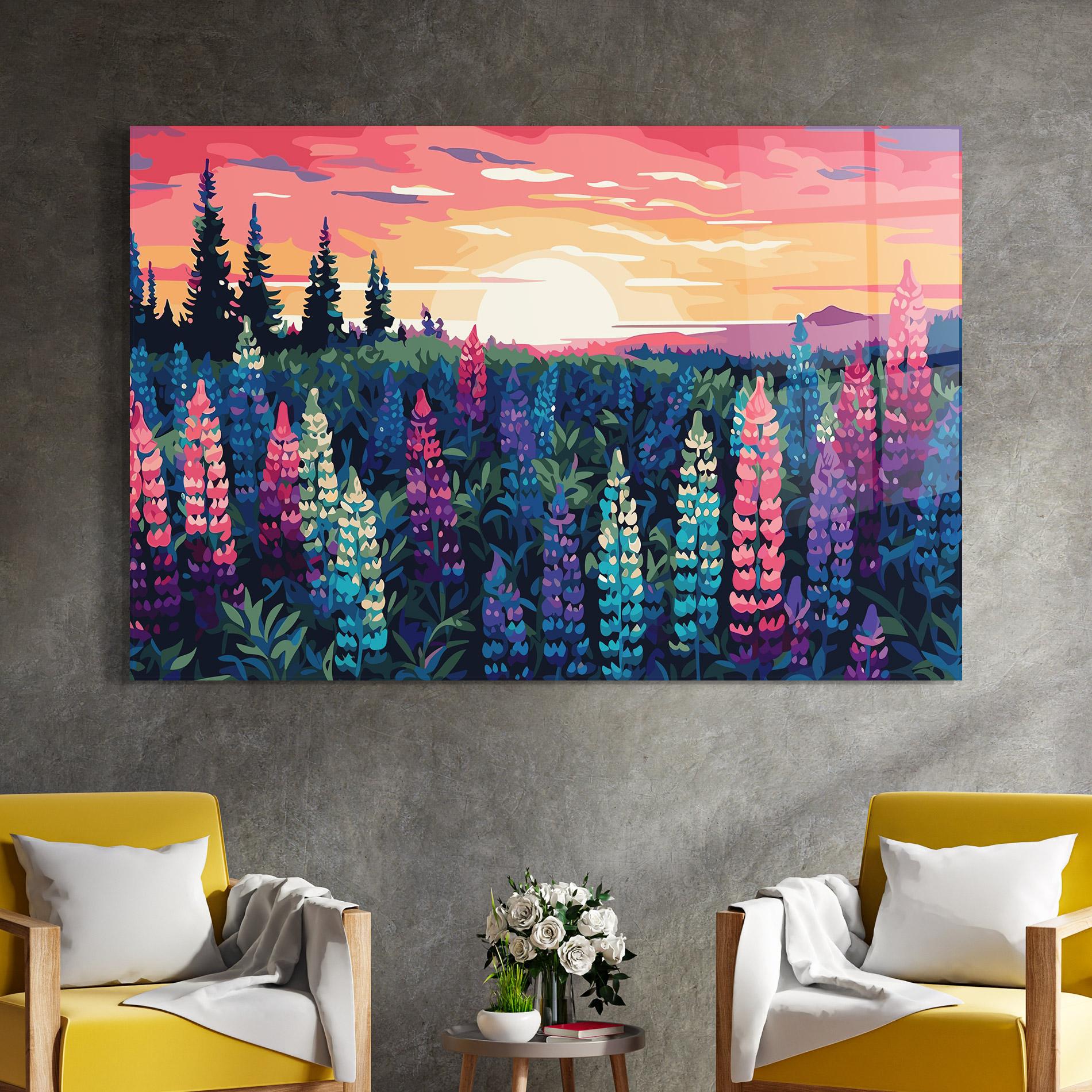 Üvegkép Spring Sunset mockup 4