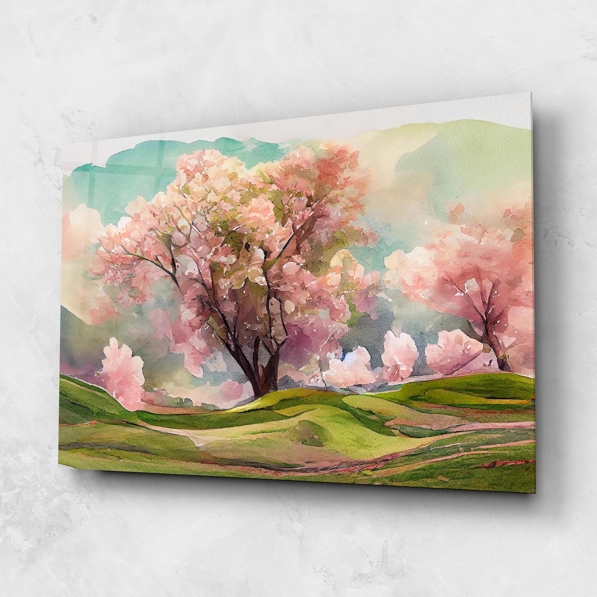 Üvegkép Big Spring Trees mockup 1
