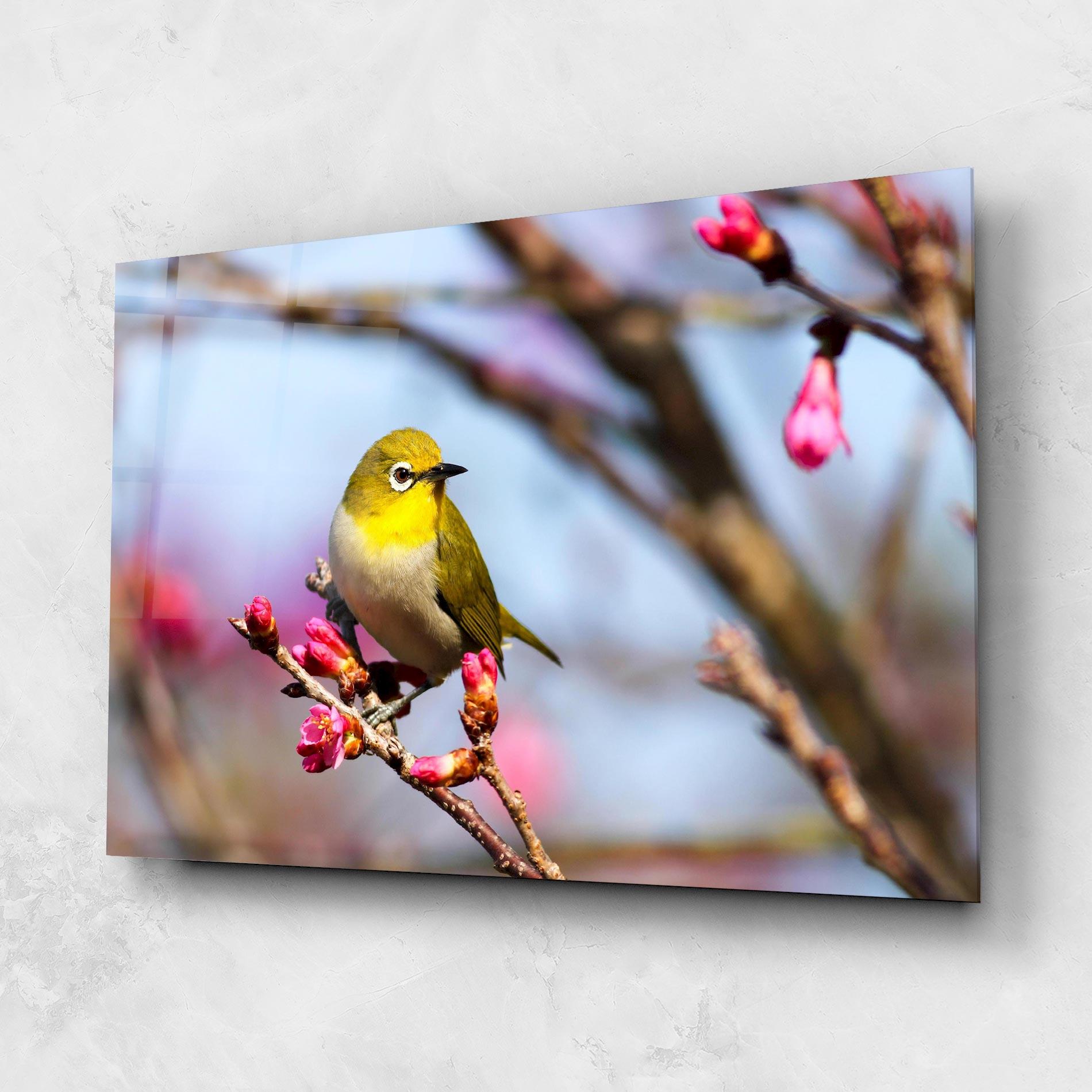 Üvegkép Cute Pink Flower Buds mockup 1