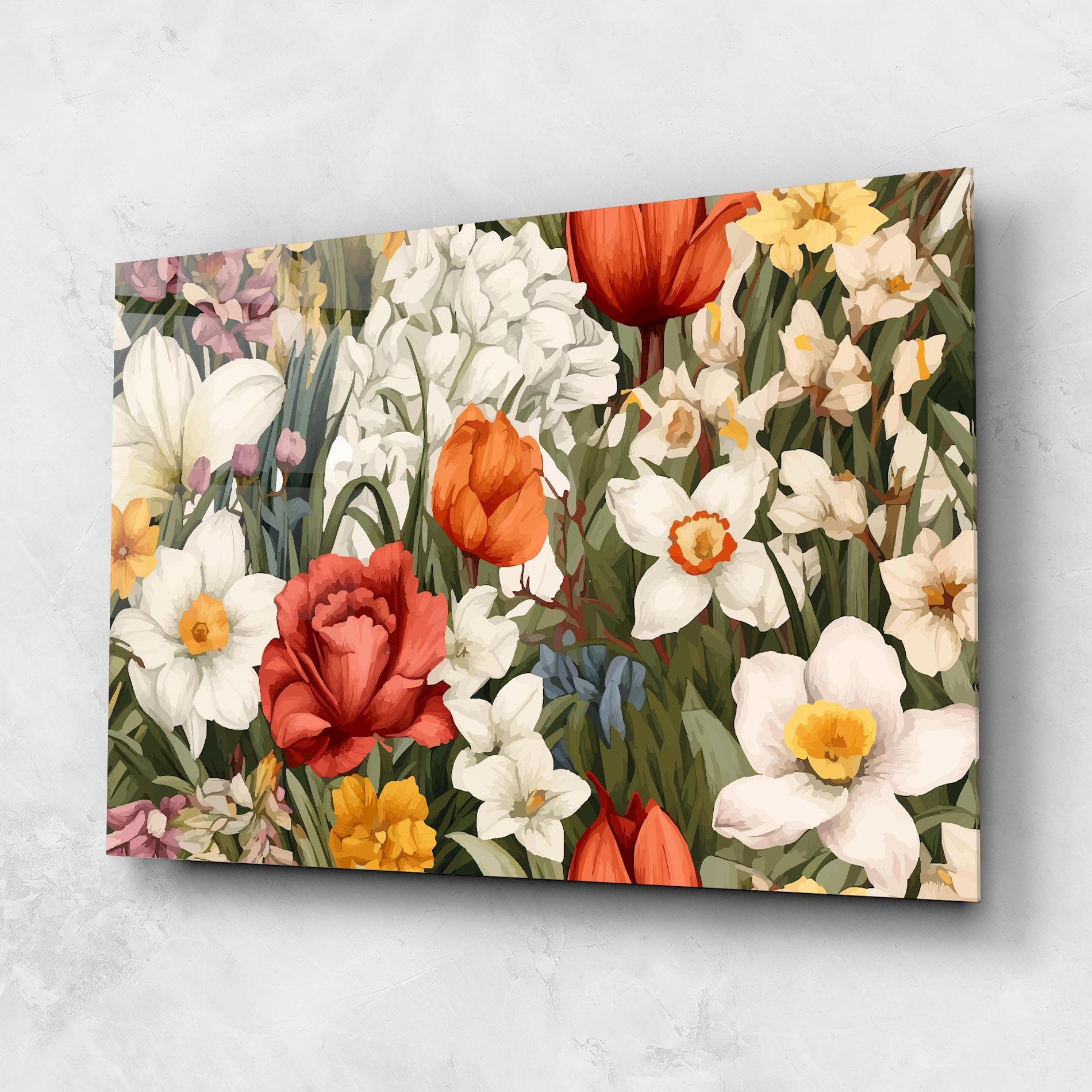 Üvegkép Orange Red Spring mockup 1