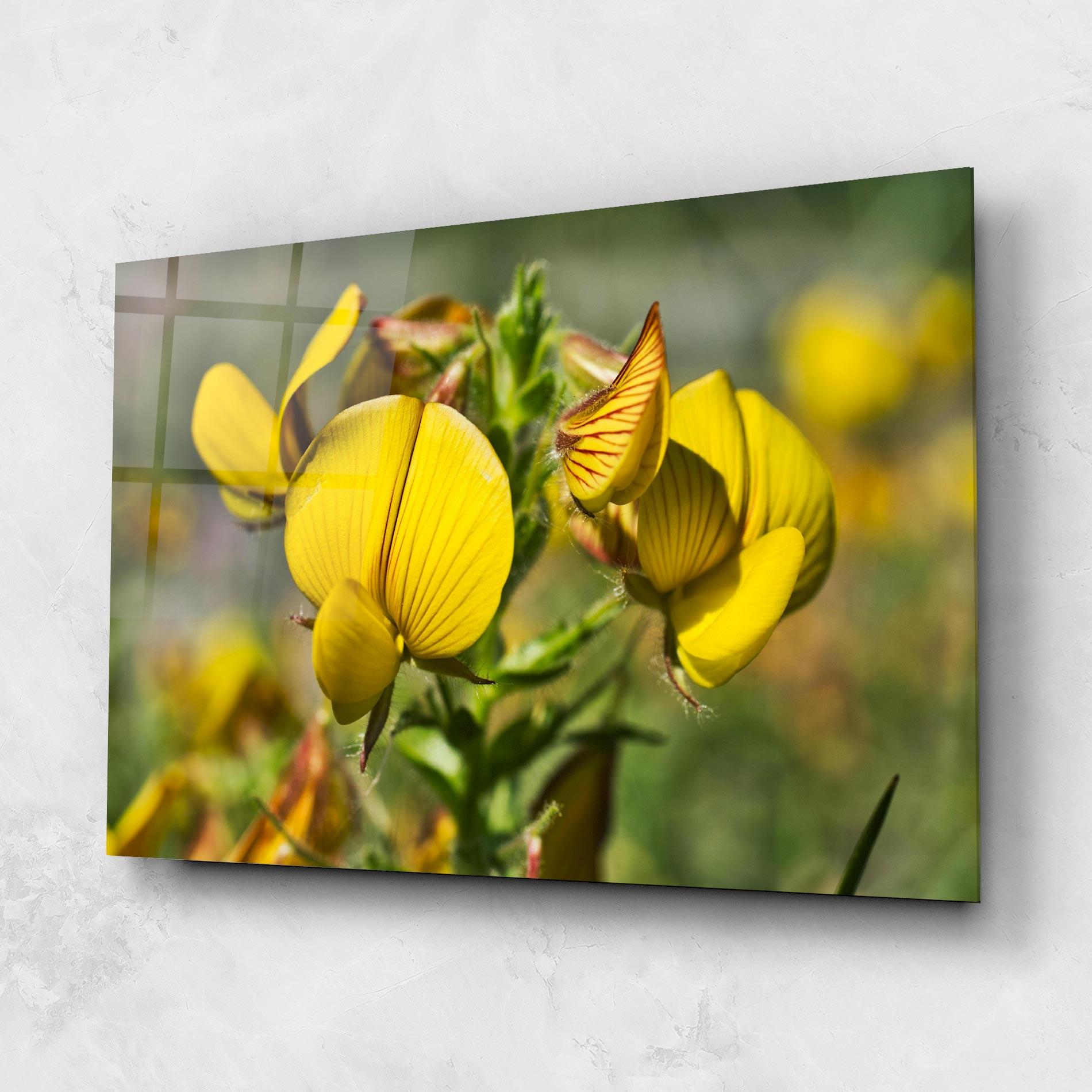 Üvegkép Pretty Spring Yellow Flower mockup 1