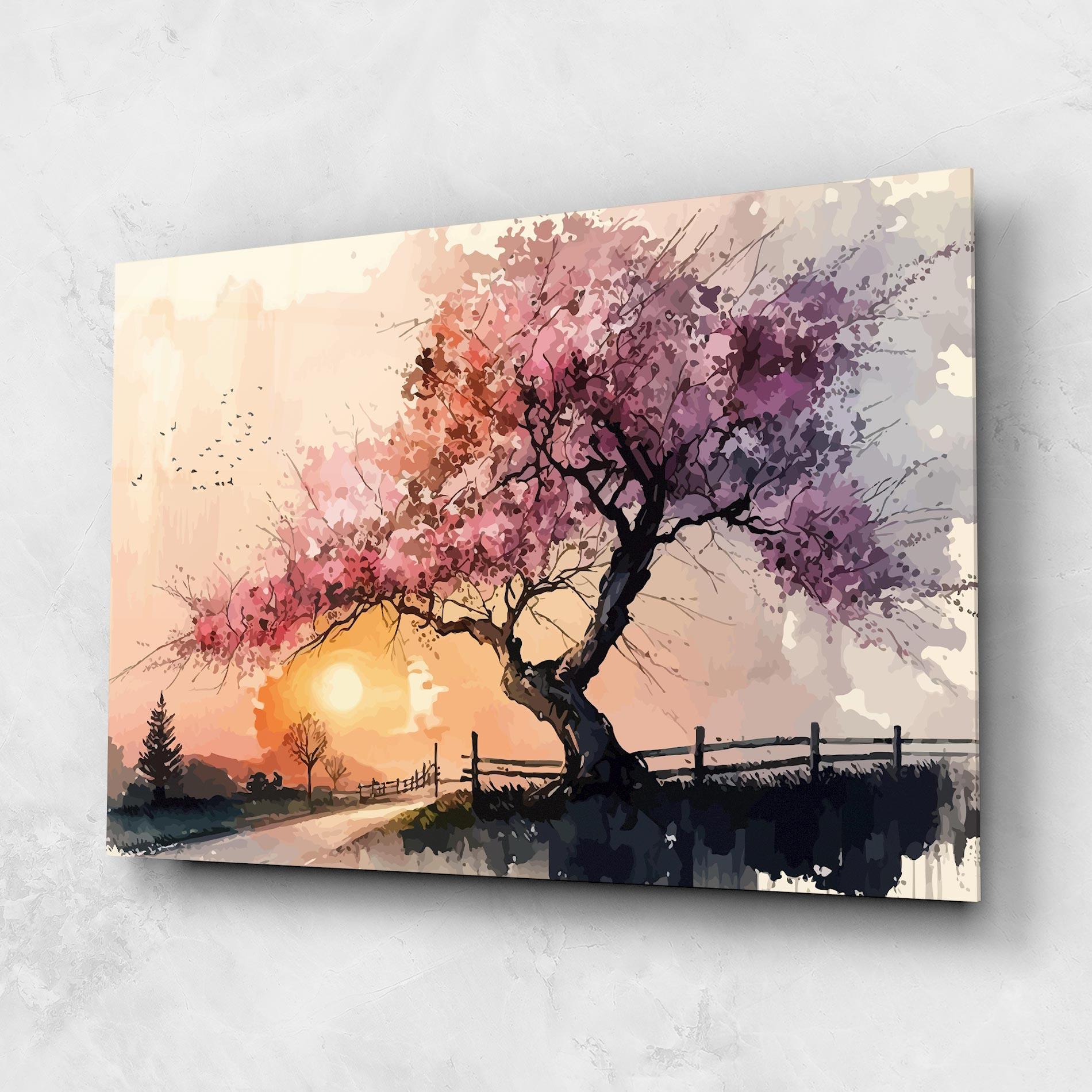 Üvegkép Sunset Spring mockup 1