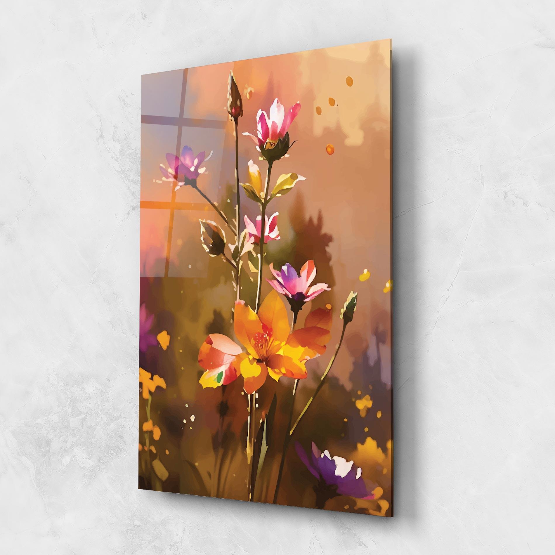 Üvegkép Orange Pink Spring mockup 1