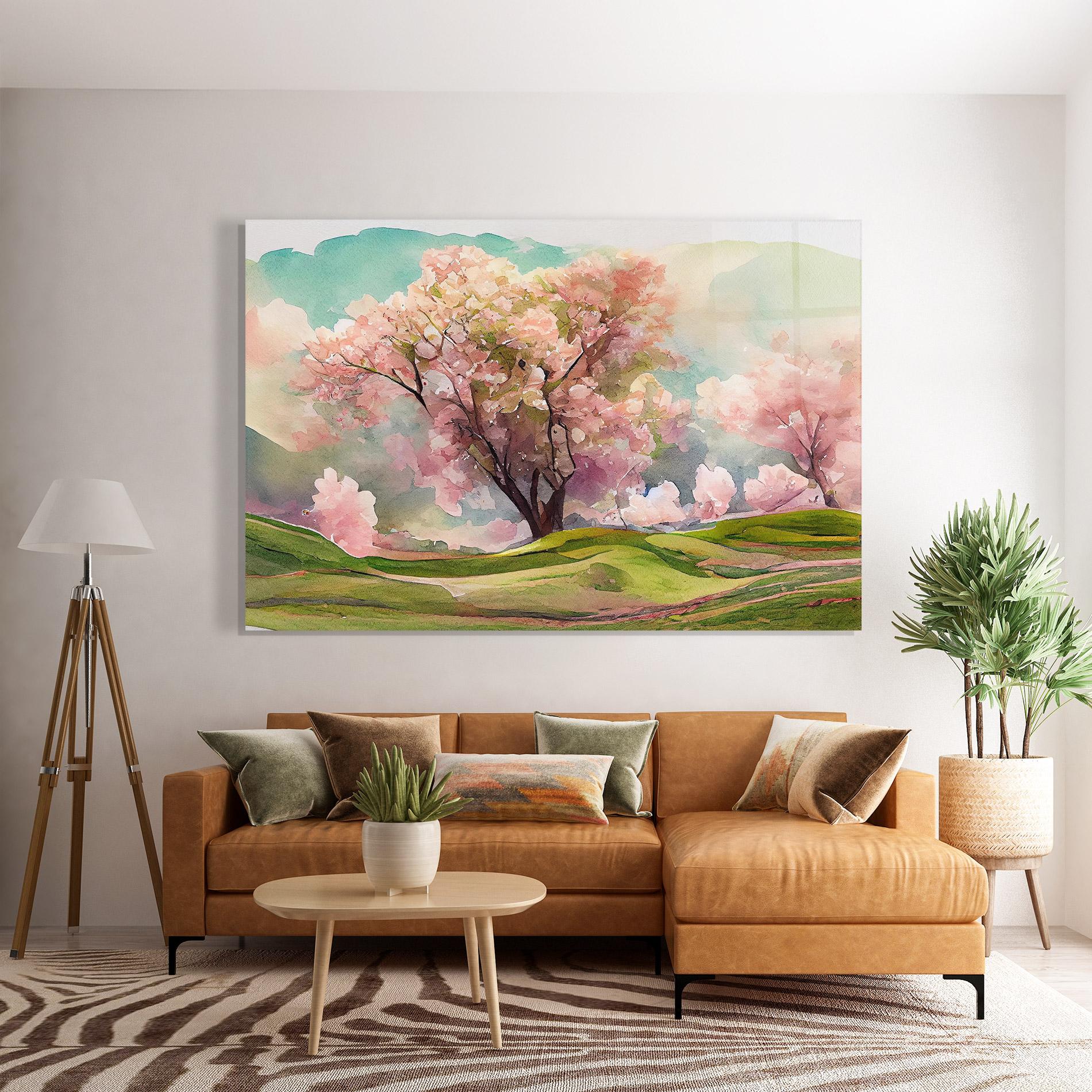 Üvegkép Big Spring Trees mockup 7