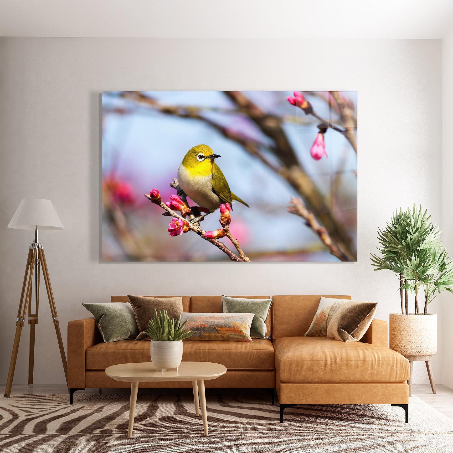 Üvegkép Cute Pink Flower Buds mockup 7