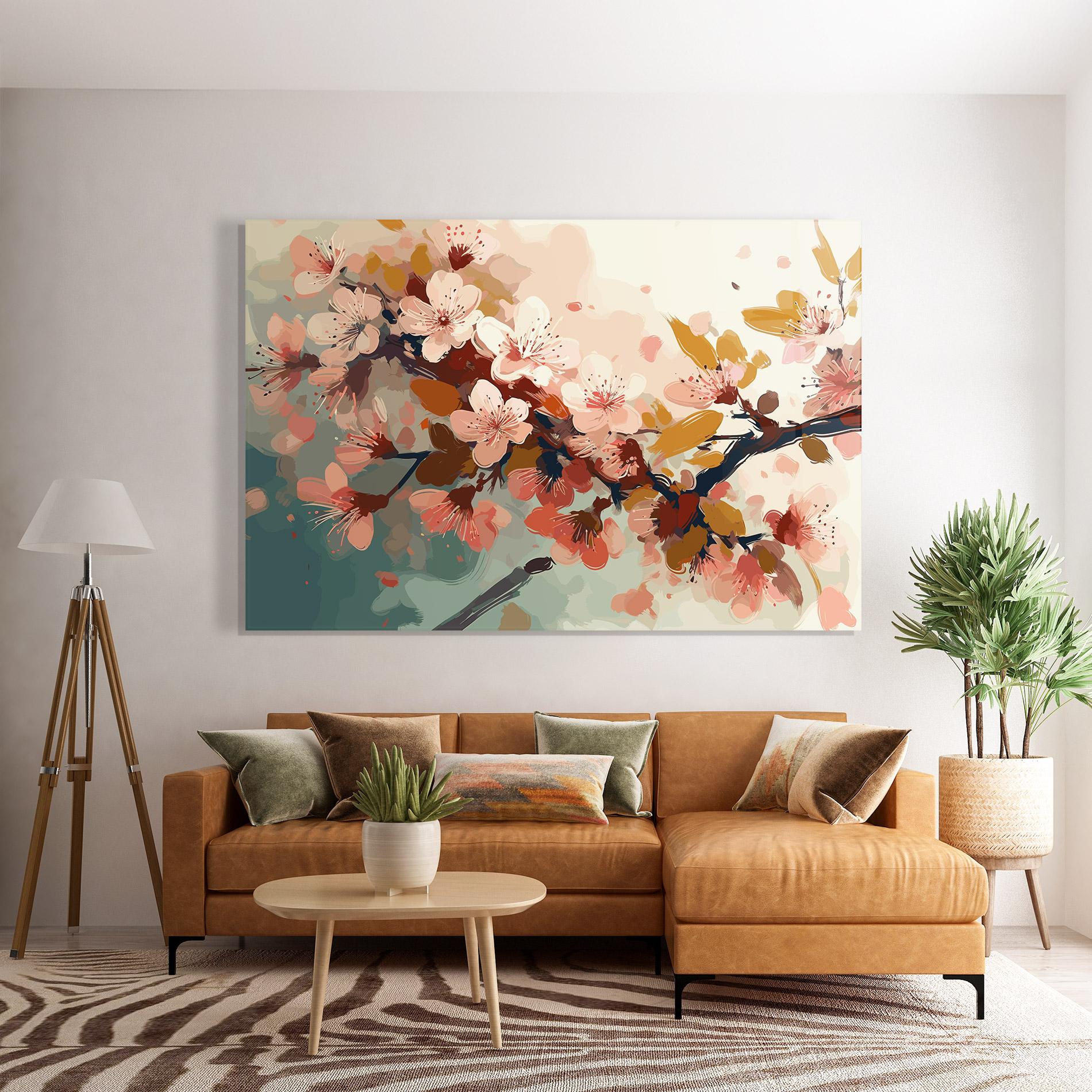 Üvegkép Cute Spring Flower mockup 7