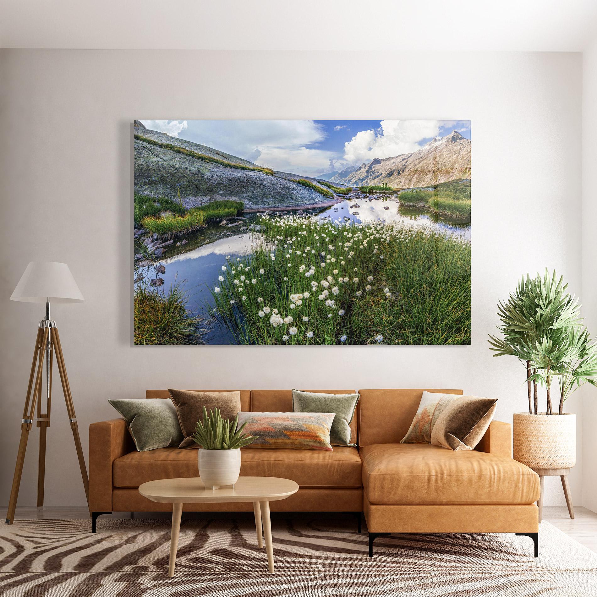 Üvegkép Lake Spring View mockup 7