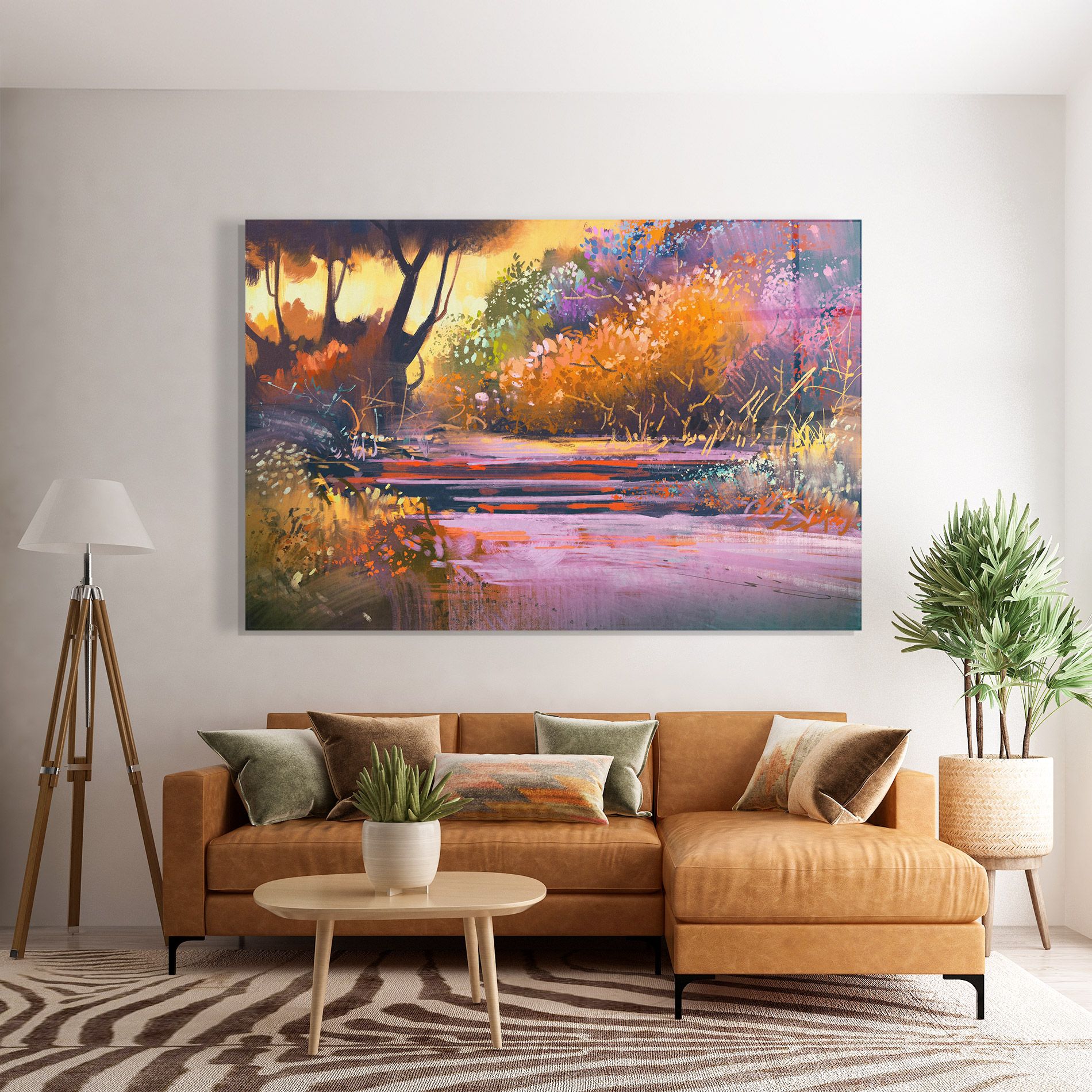 Landscape Colorful Trees mockup 7