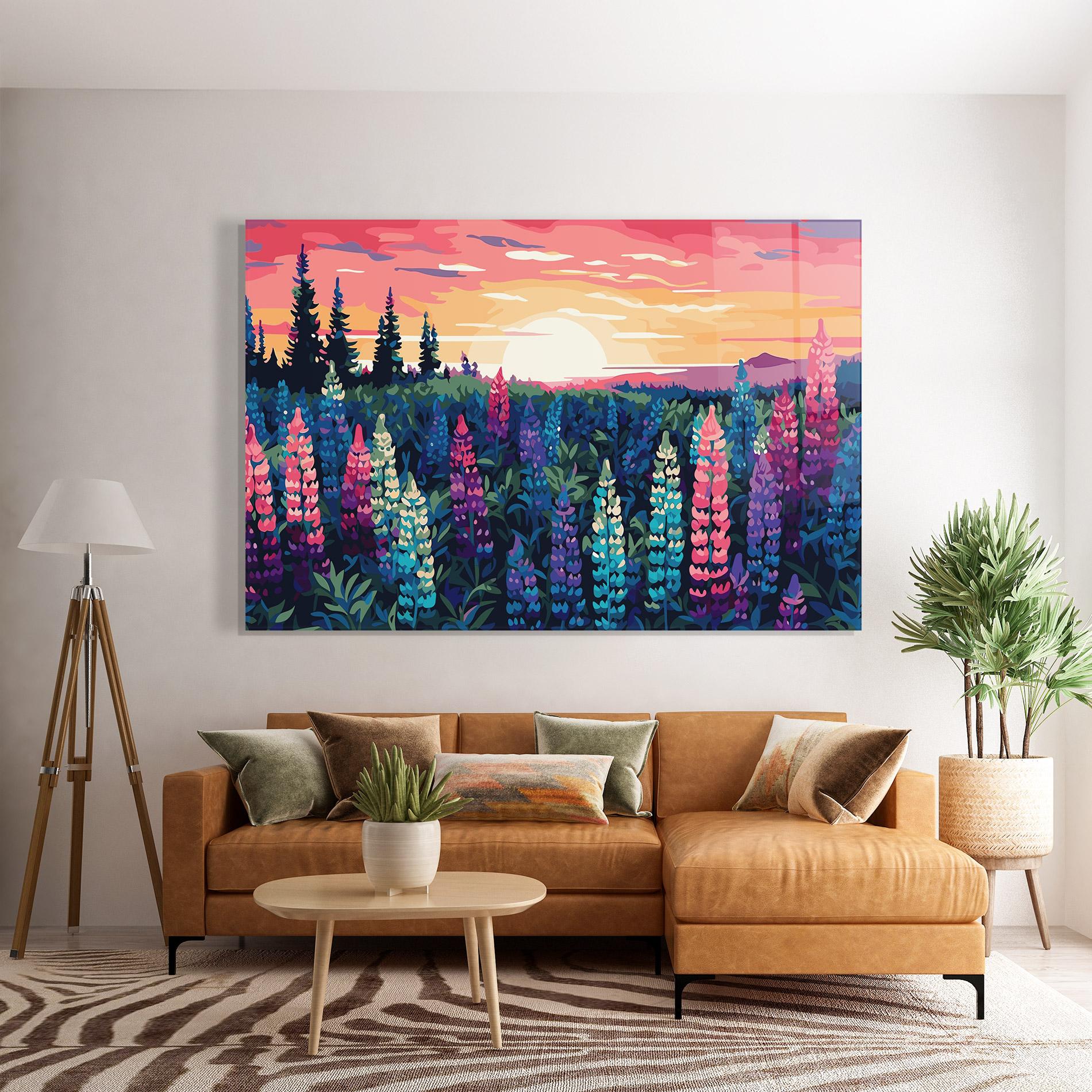 Üvegkép Spring Sunset mockup 7