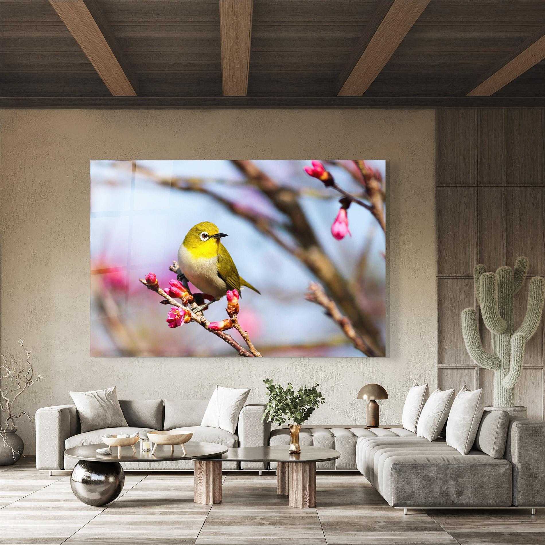 Üvegkép Cute Pink Flower Buds mockup 8