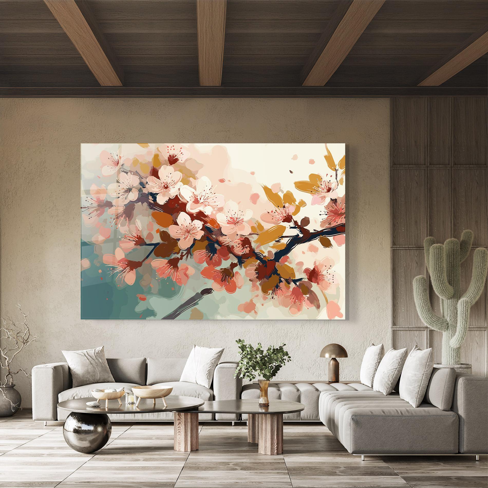 Üvegkép Cute Spring Flower mockup 8