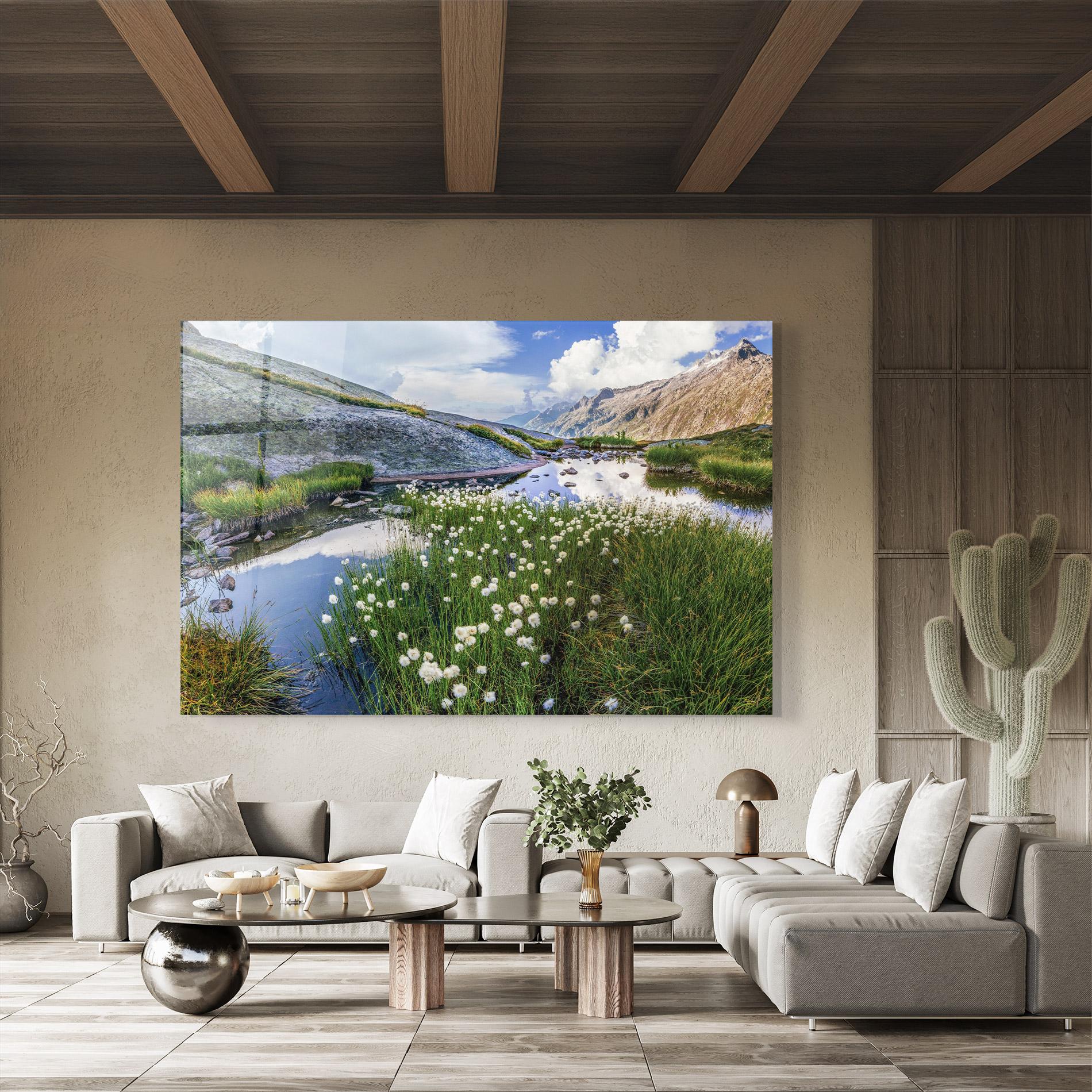 Üvegkép Lake Spring View mockup 8