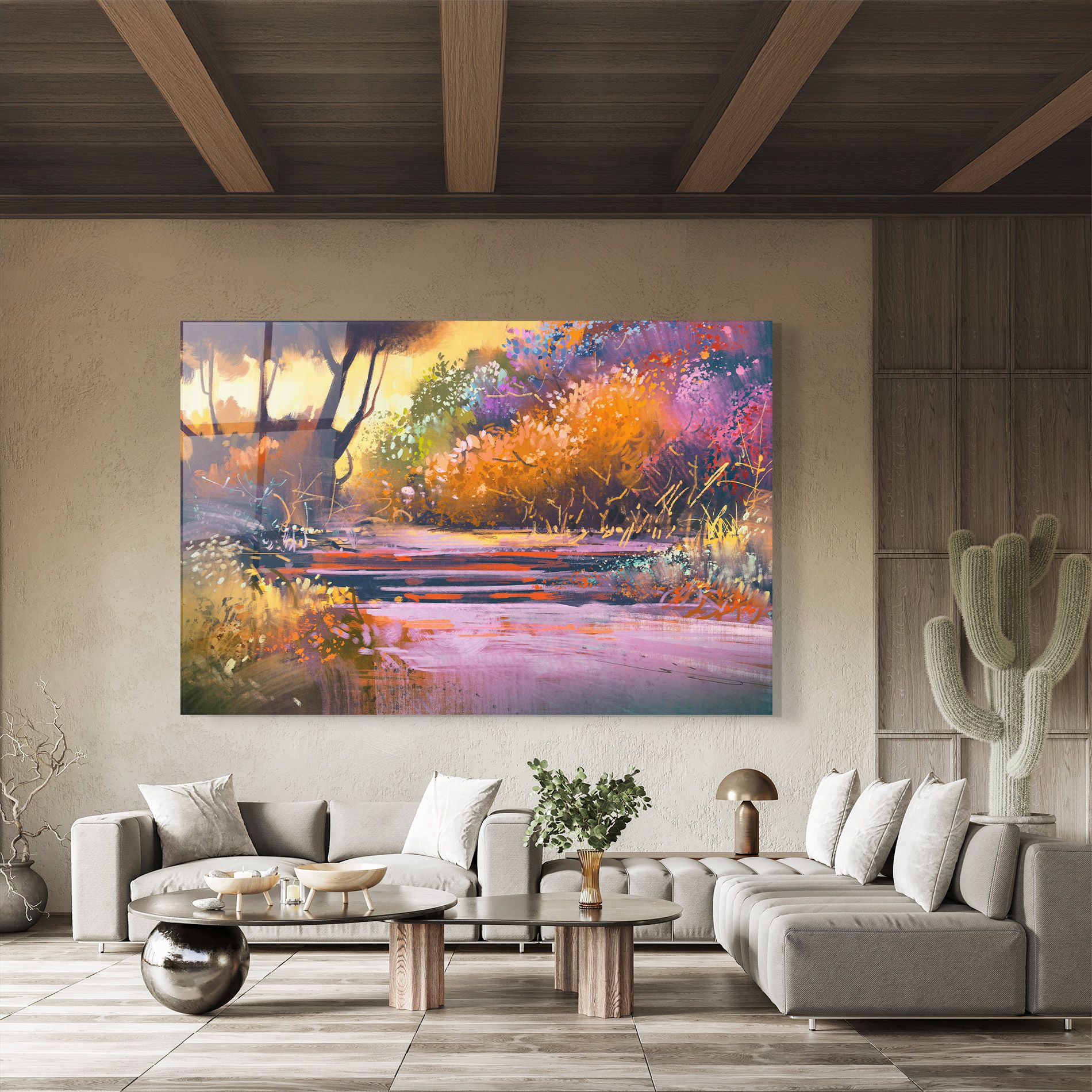 Landscape Colorful Trees mockup 8